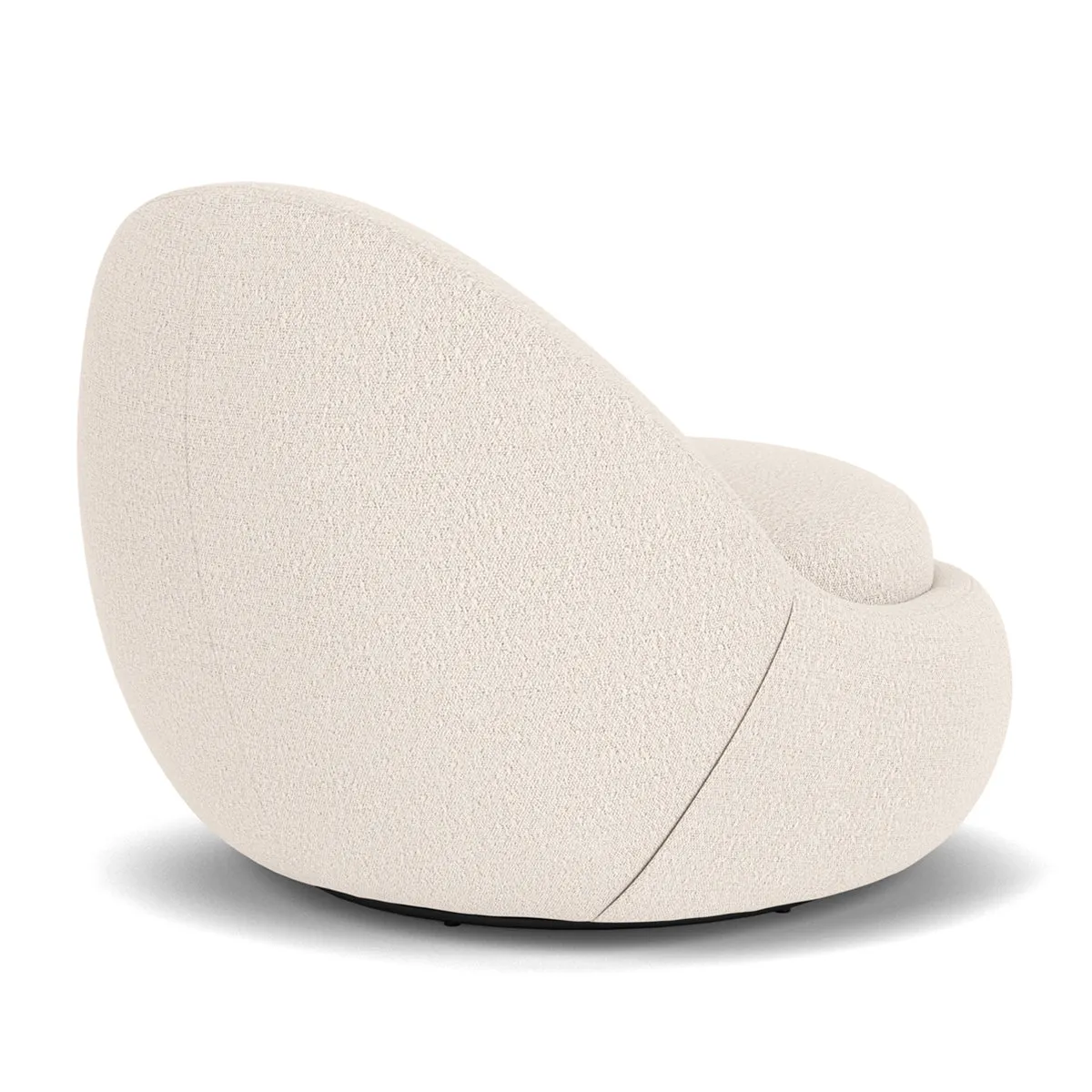 Babette Boucle Swivel Armchair