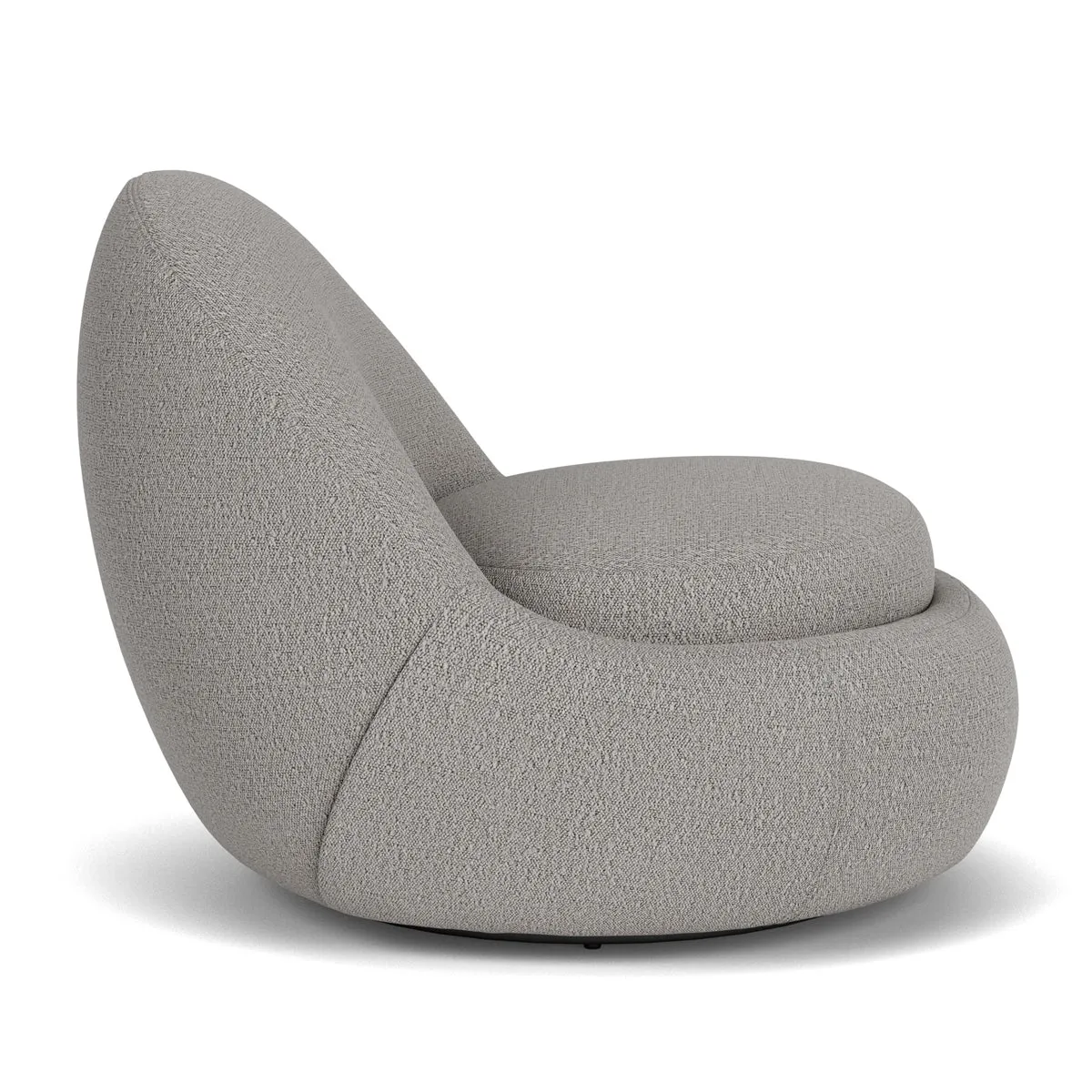 Babette Boucle Swivel Armchair