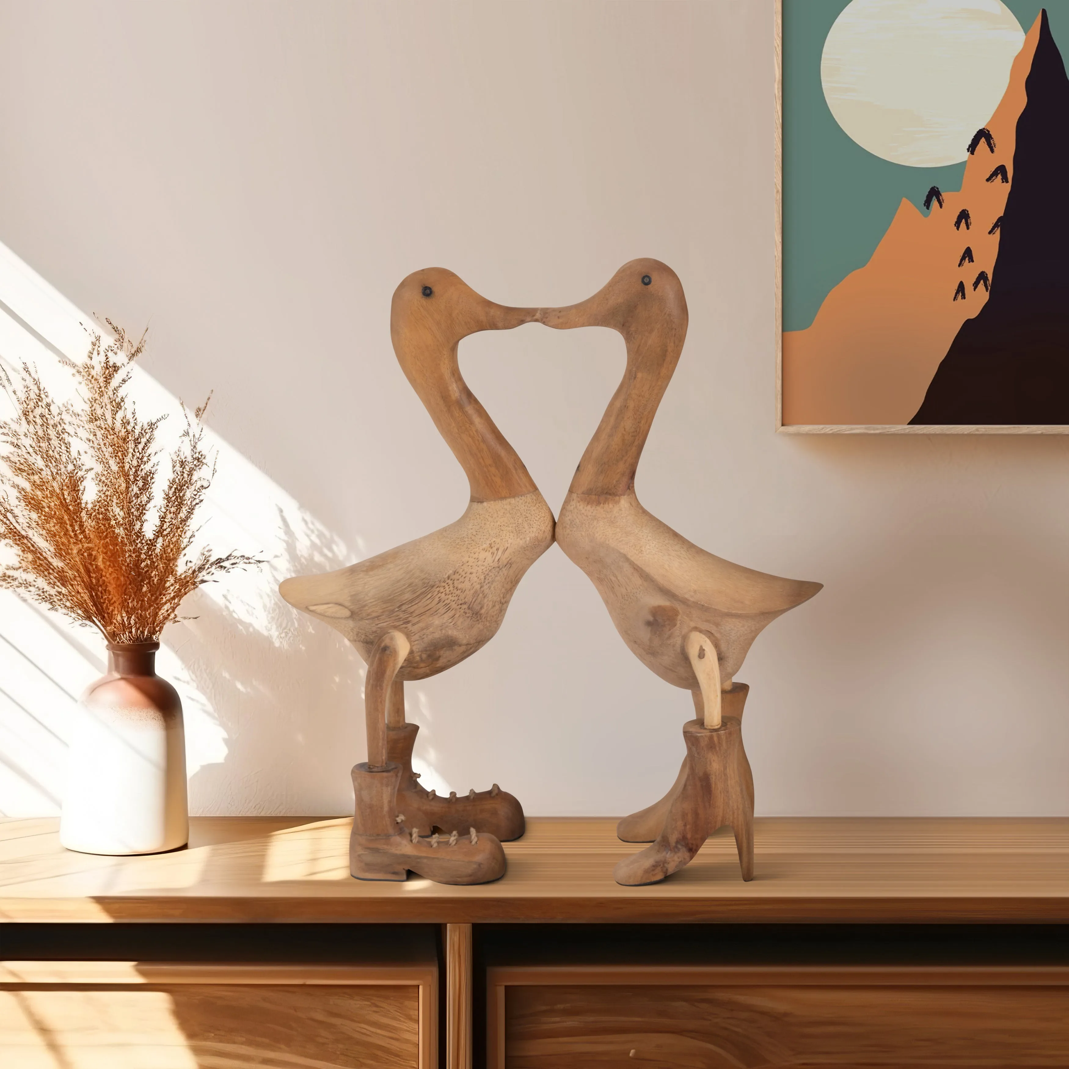 BAMBOO, 19" LOVE DUCKS, NATURAL