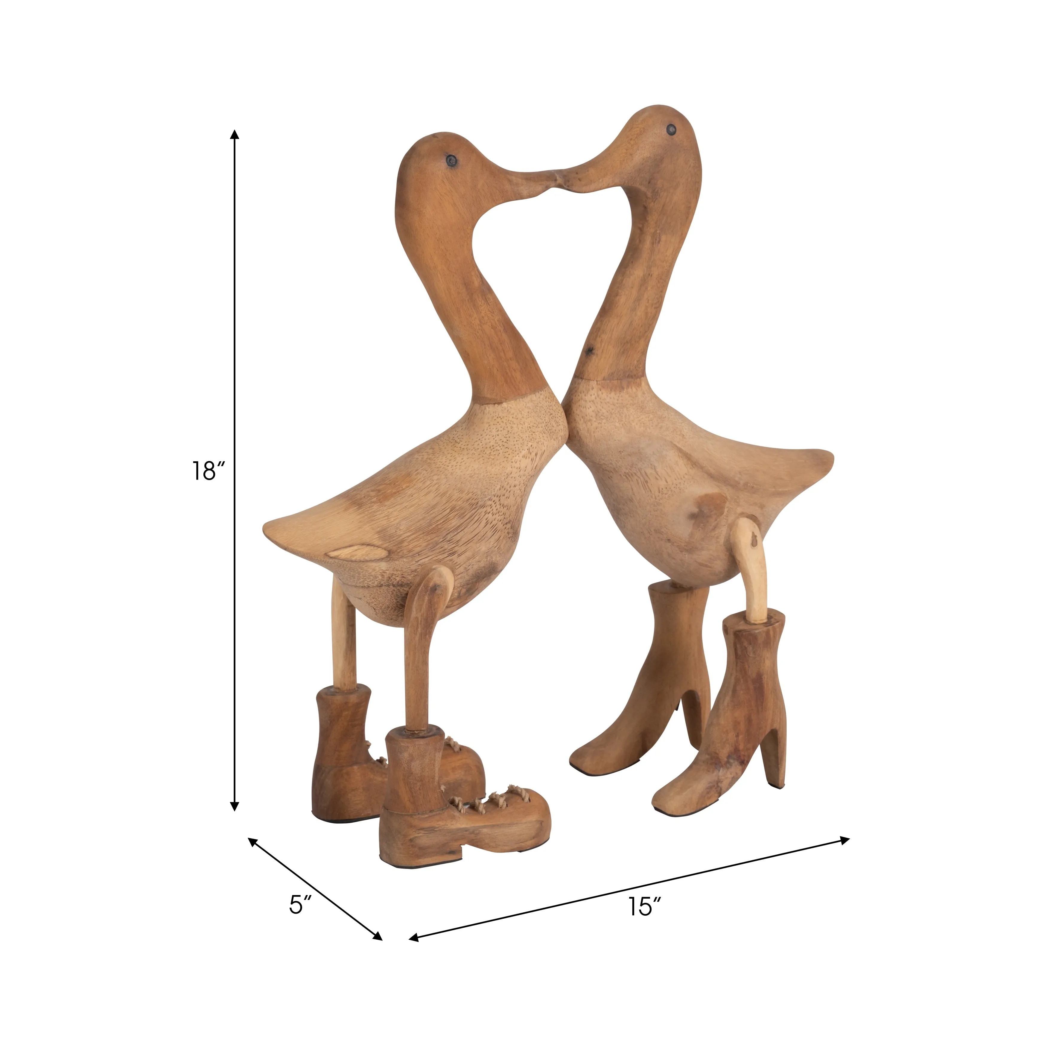 BAMBOO, 19" LOVE DUCKS, NATURAL