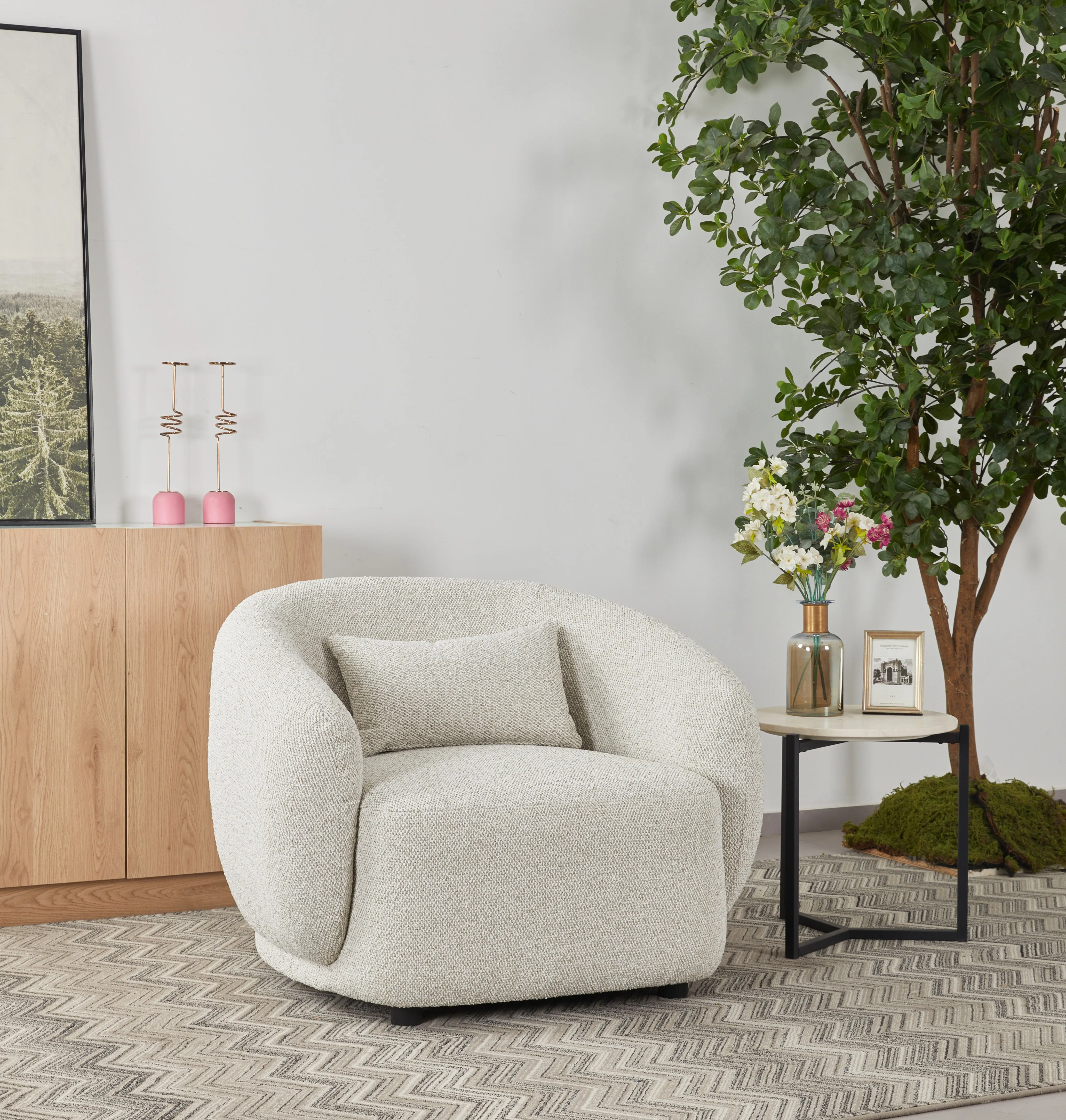 Barcelona MARBLE Accent Chair  (102CM)