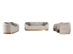 Beige Sofa Set