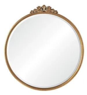 Bevel mirror, antique gold leaf finishing