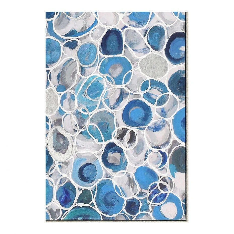 **Blue Bubbles Wall Dcor