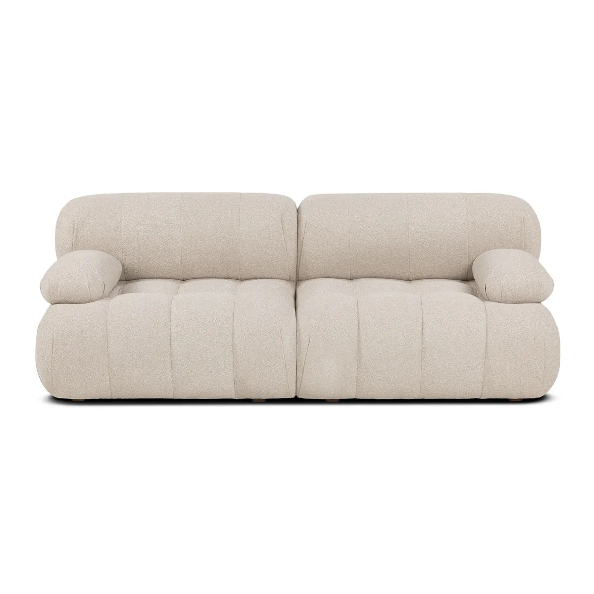 Bowie Boucle 2 Seat Sofa (Sand)