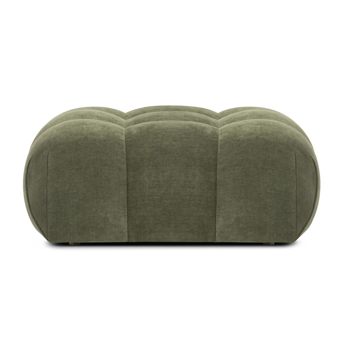 Bowie Textured Velvet Ottoman