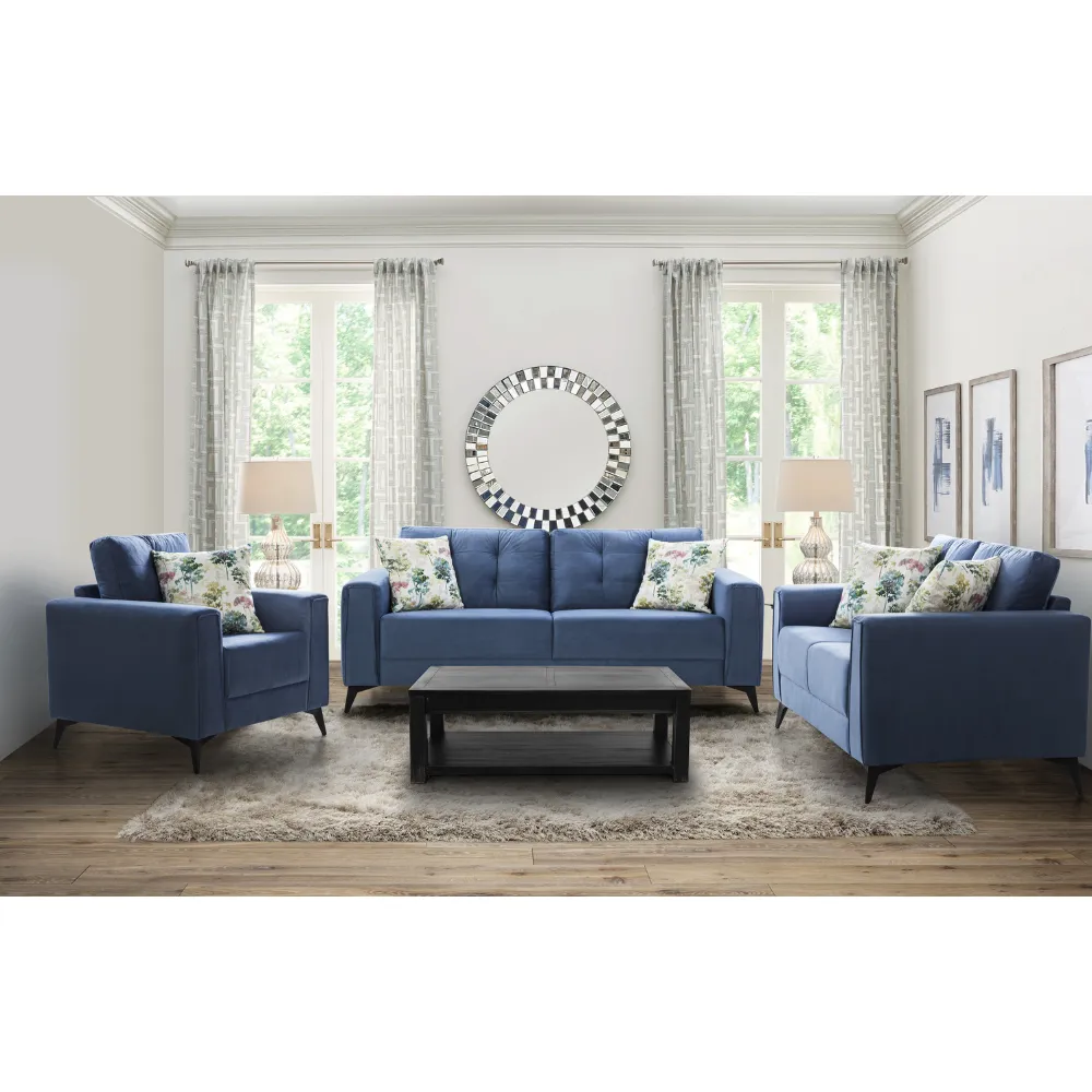 Brandon  Dark Blue Sofa