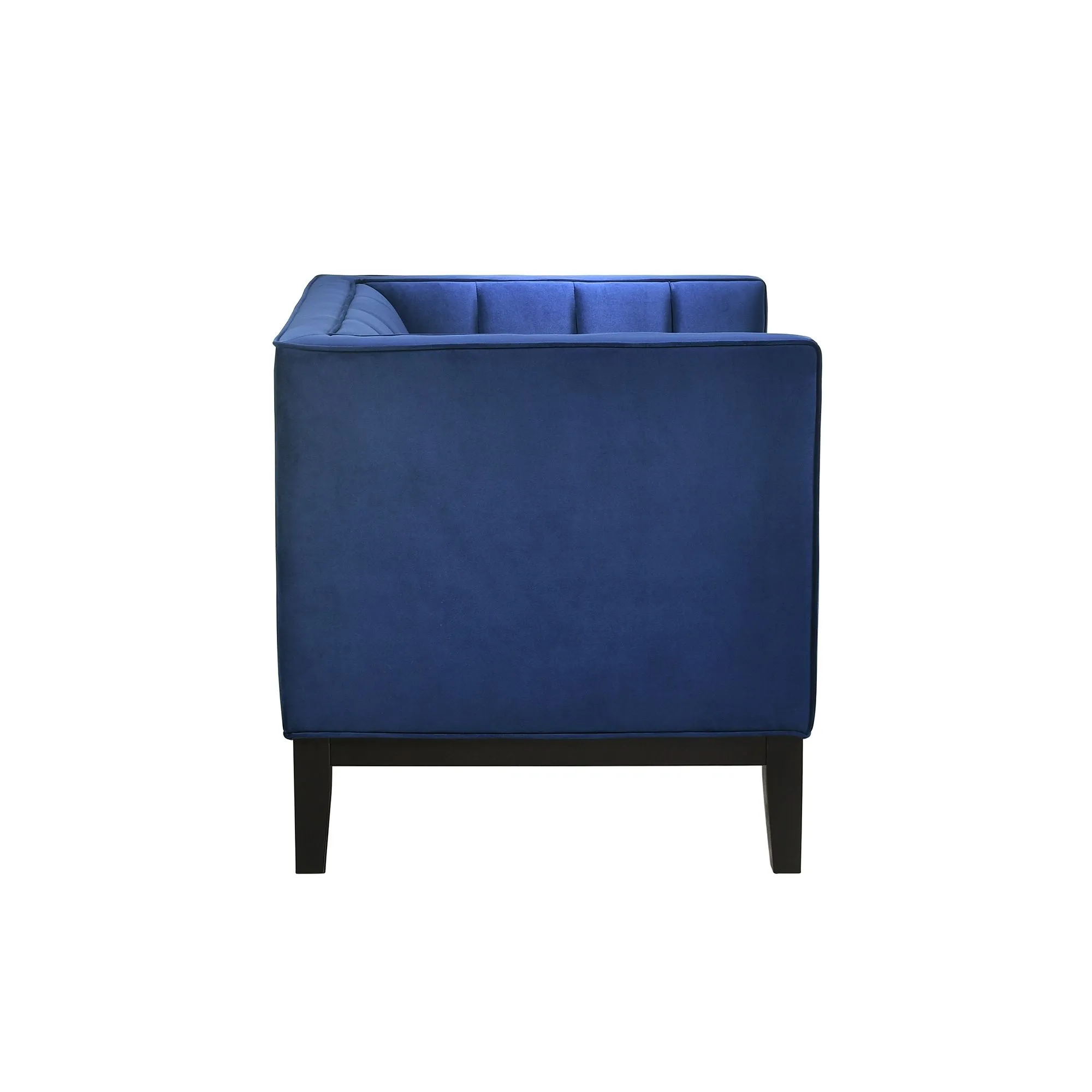 Calais Blue Velvet Chair