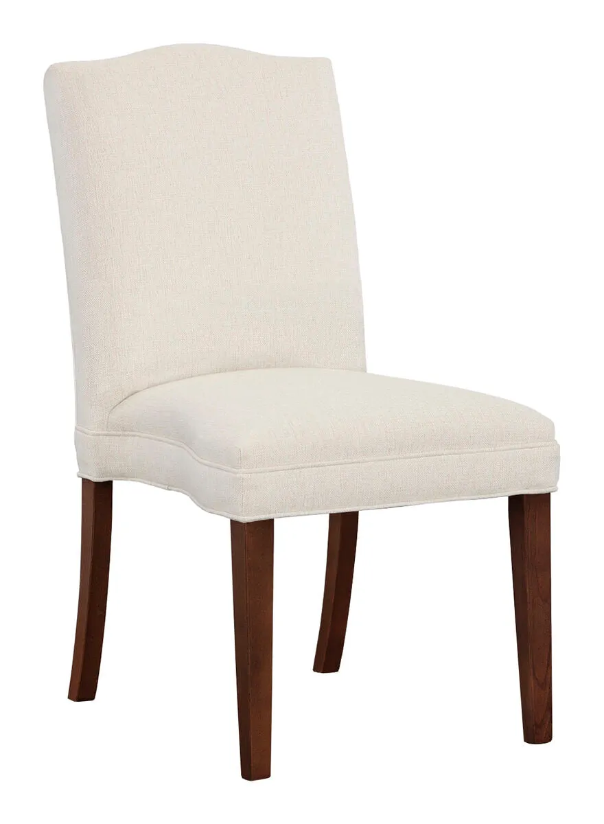 Camel Short Back Armless Stack Chair