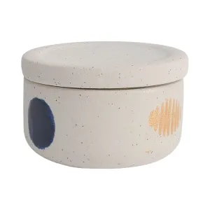 Cer, 4" Funky Covered Jar, Multi