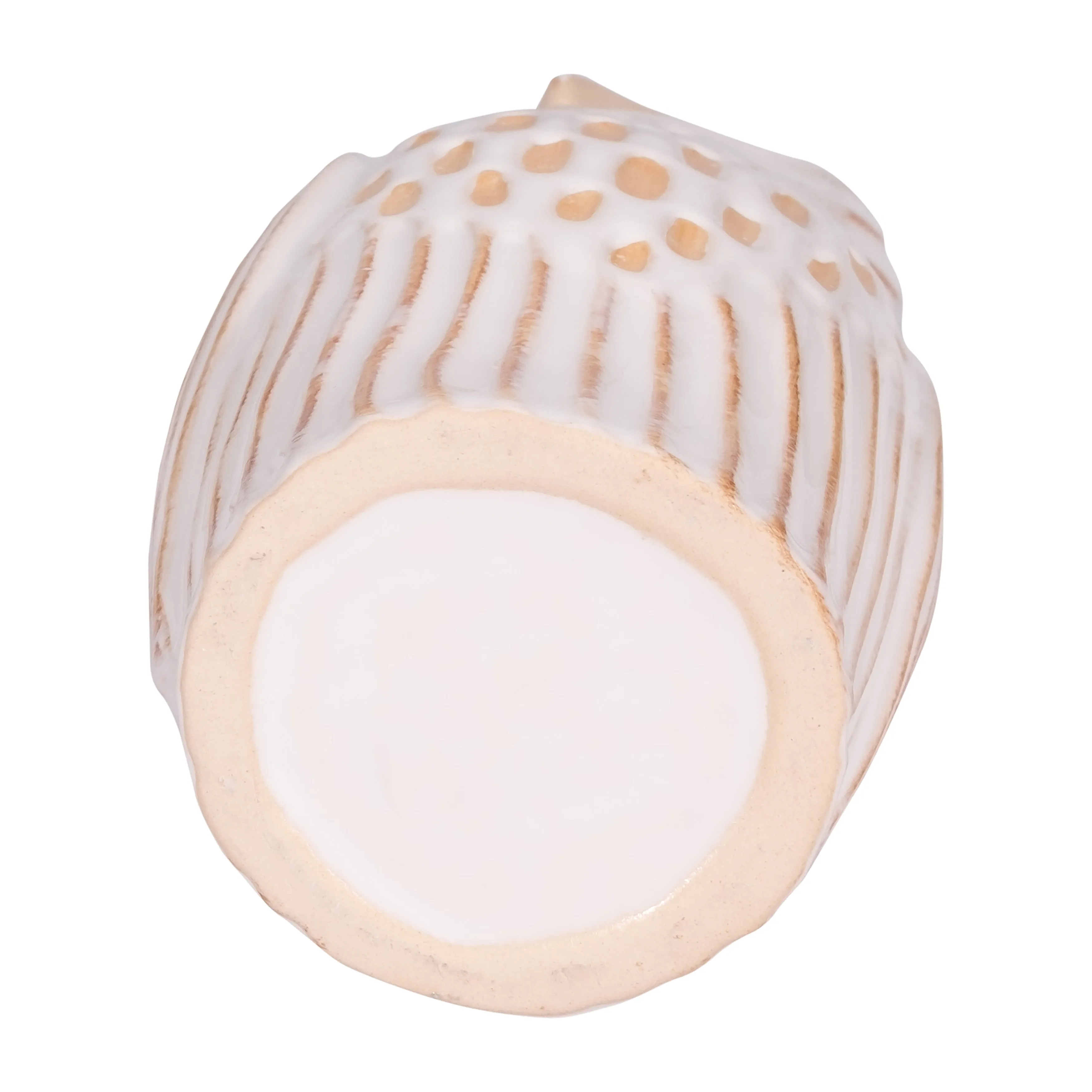 Cer, 8" Perched Owl, Ivory