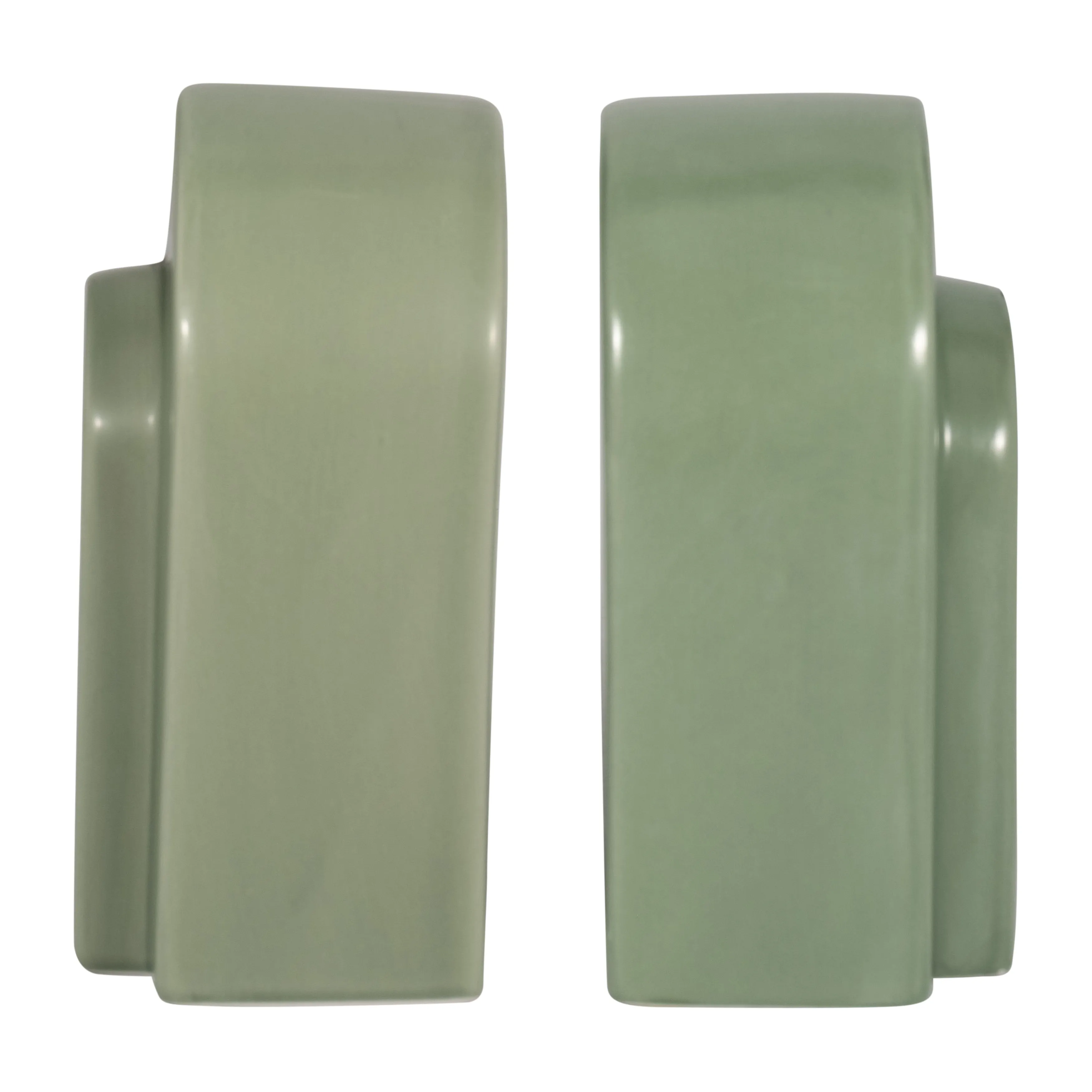 CER, S/2 7" ARCH BOOKENDS, DARK SAGE