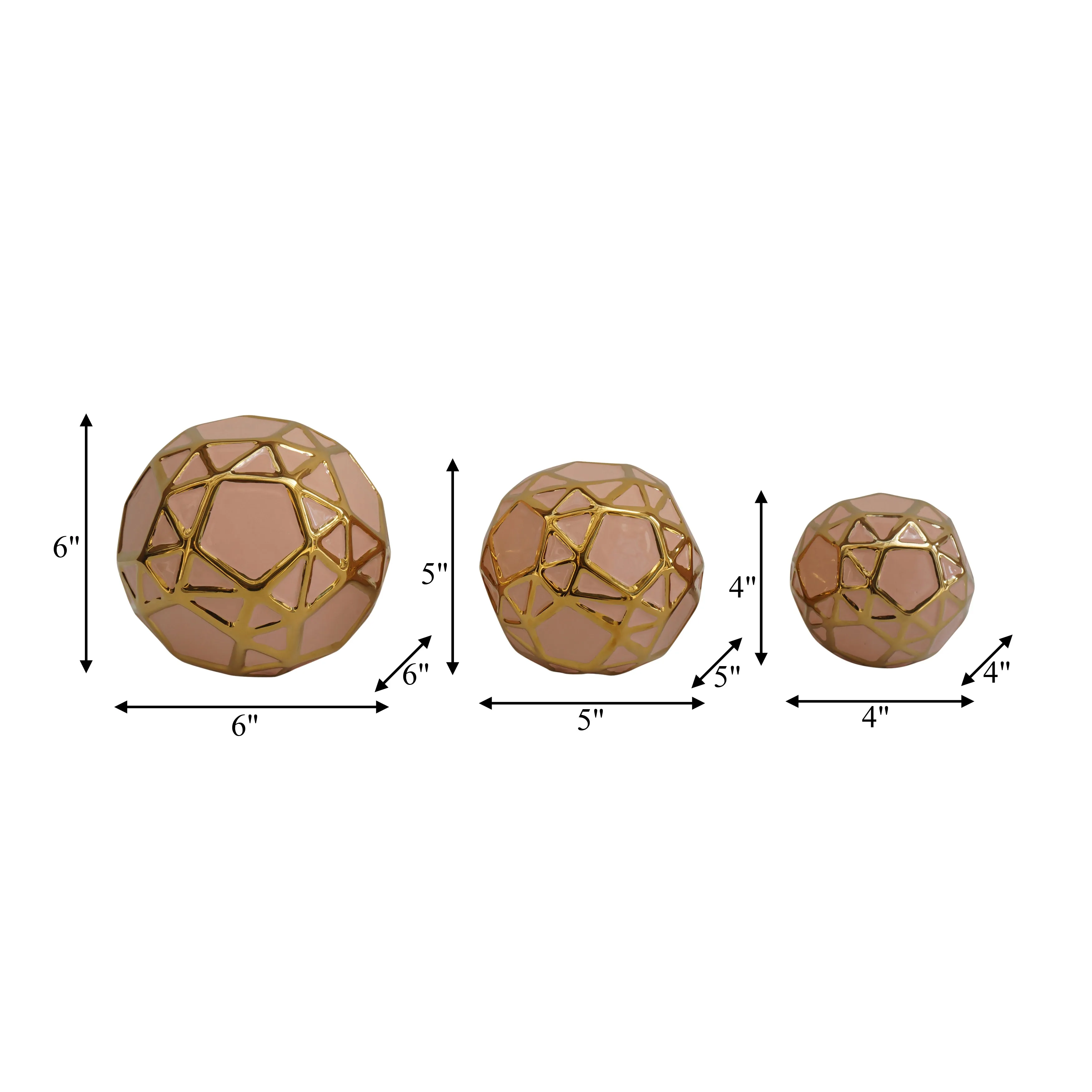 CER, S/3 4/5/6", ORBS BLUSH/GOLD