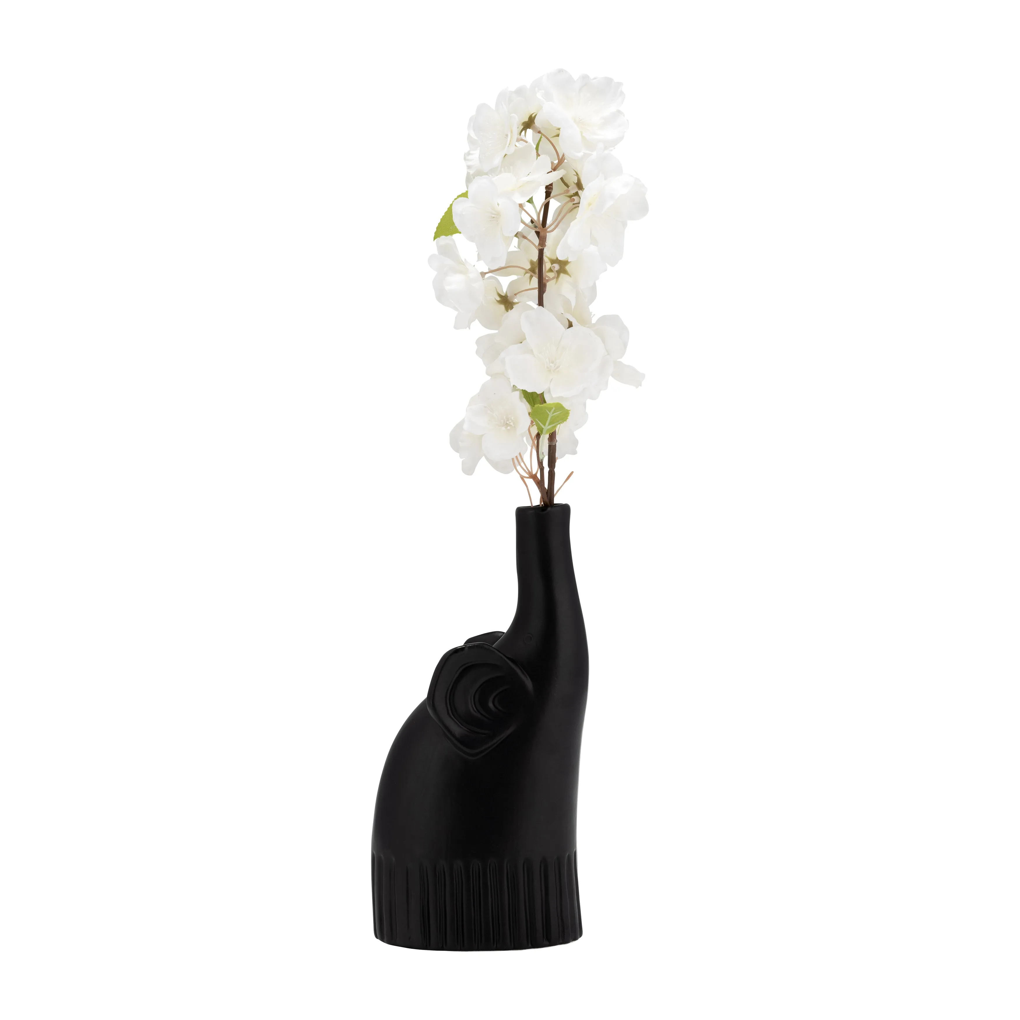 CER,9",ELEPHANT DECO,MATTE BLACK