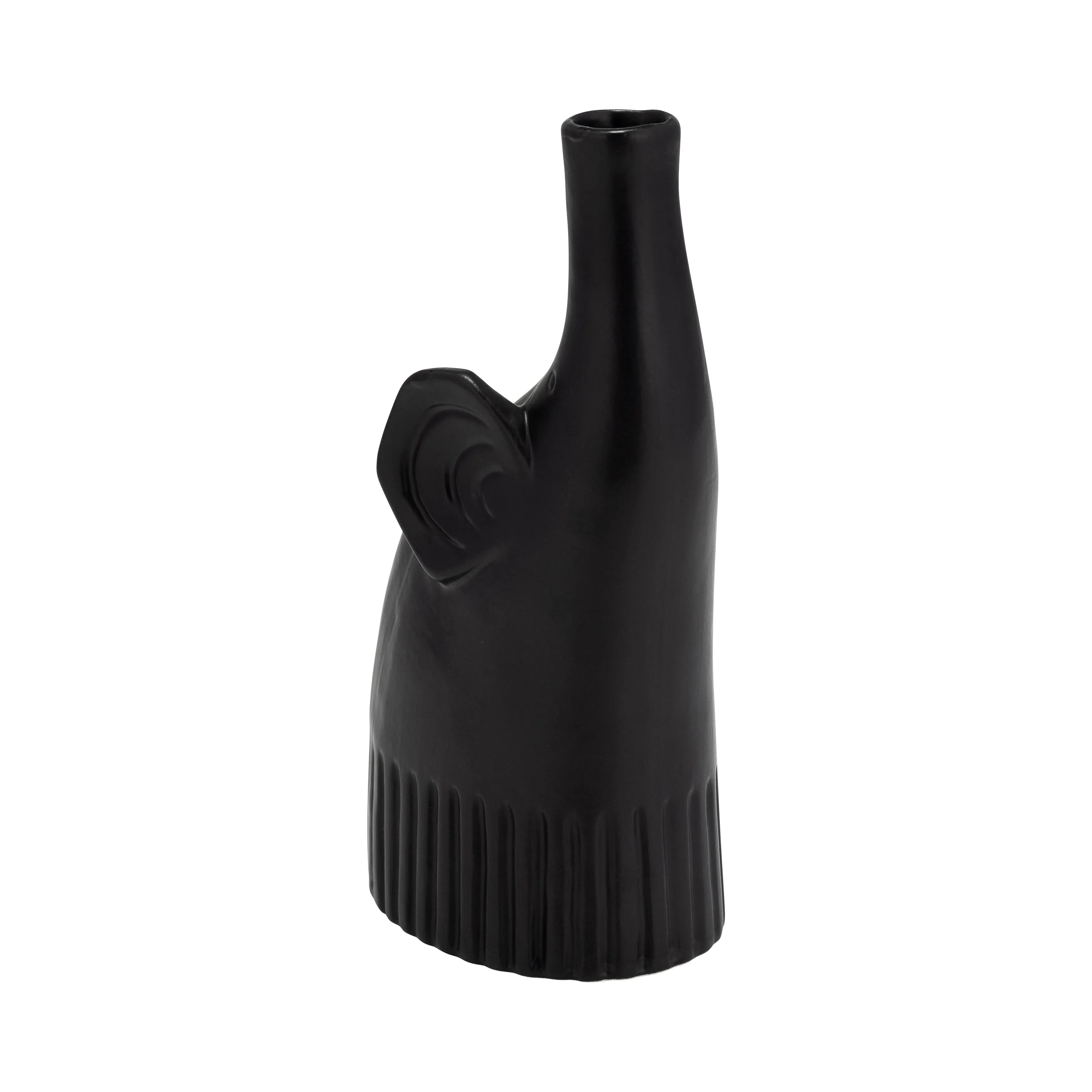 CER,9",ELEPHANT DECO,MATTE BLACK