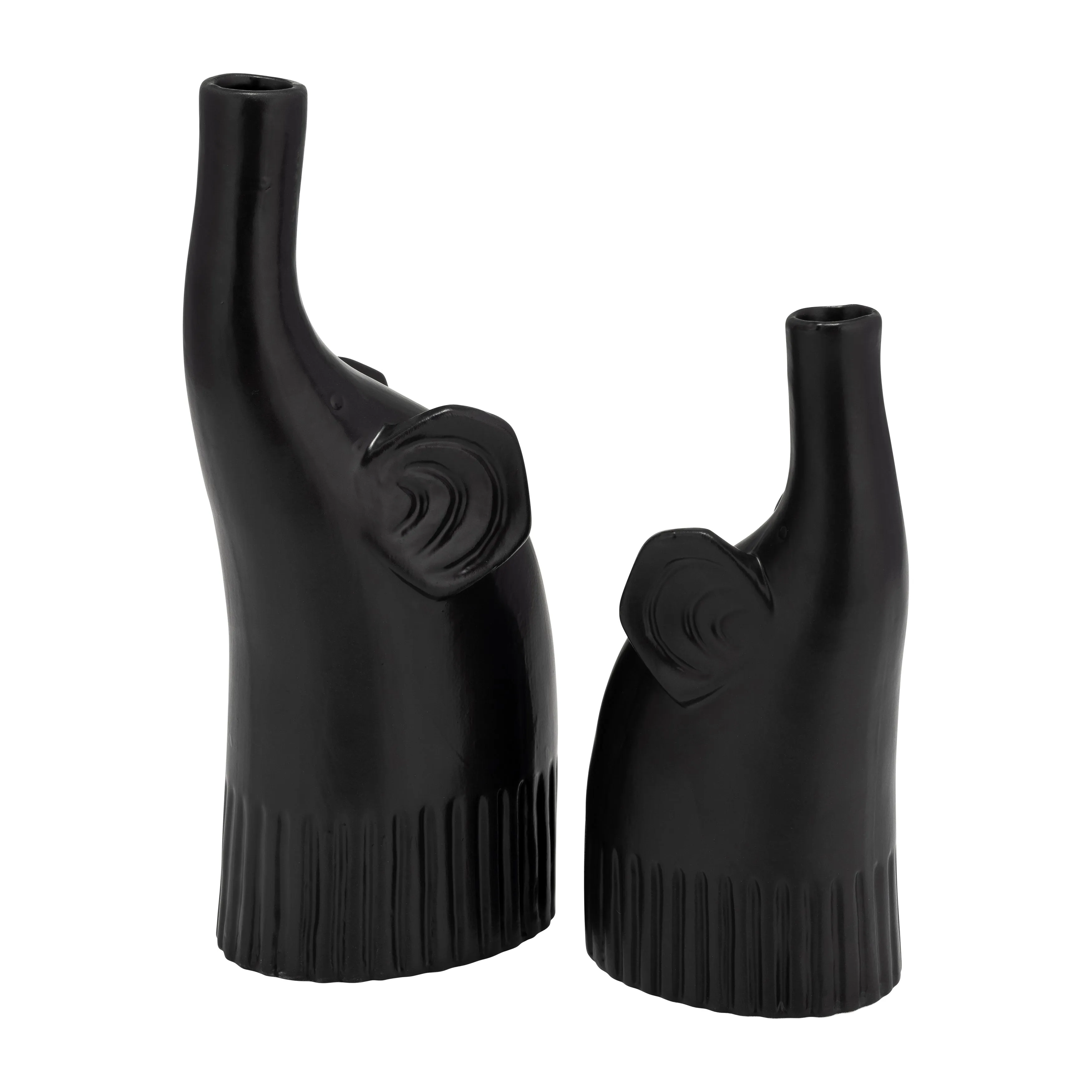 CER,9",ELEPHANT DECO,MATTE BLACK