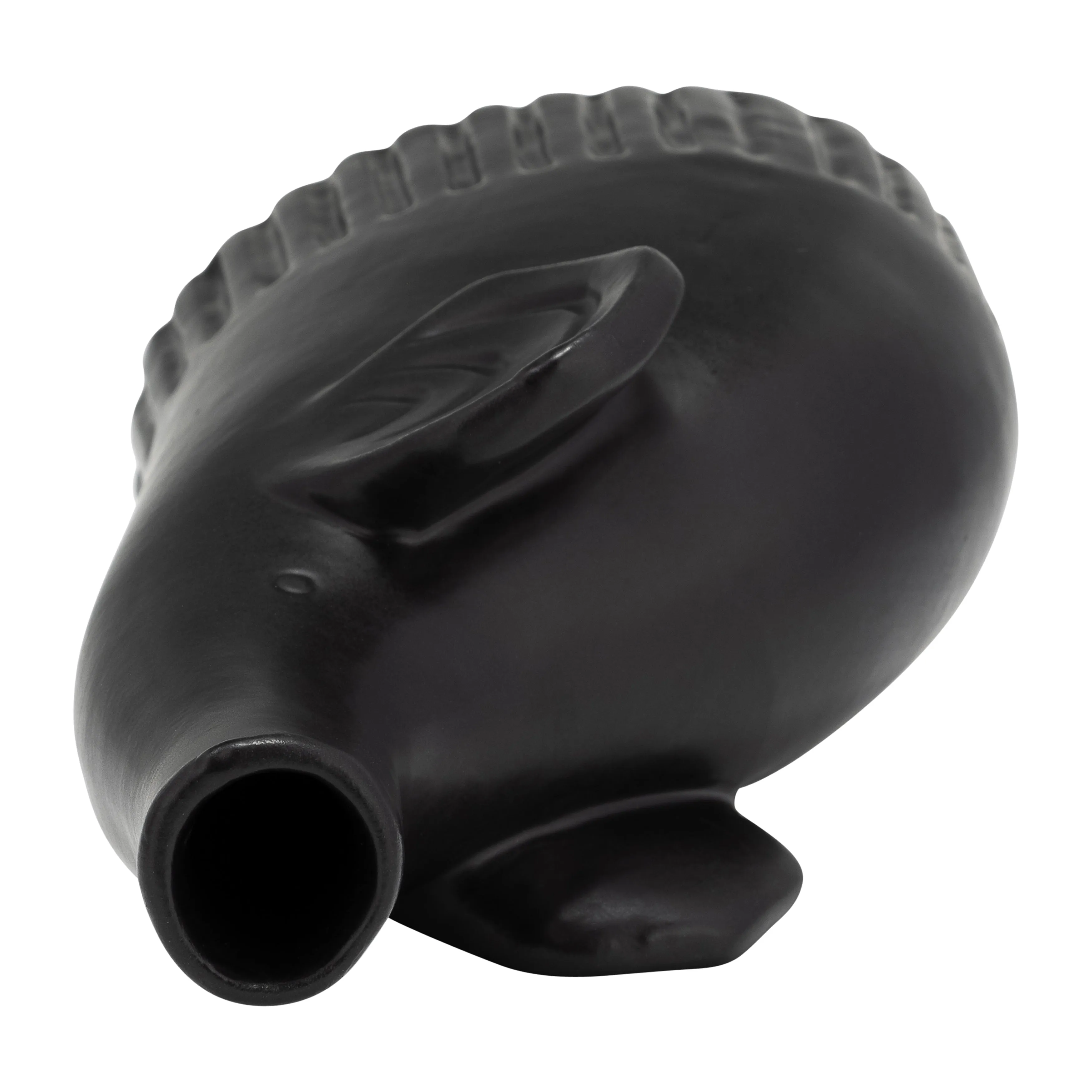 CER,9",ELEPHANT DECO,MATTE BLACK