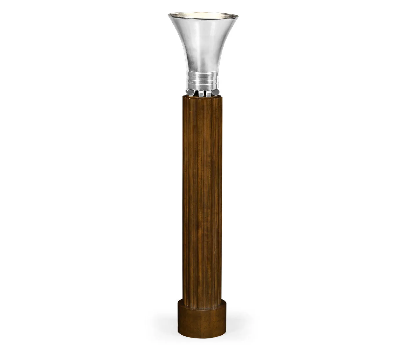 Churchman Collection - Trumpet Art Deco Walnut Torchere