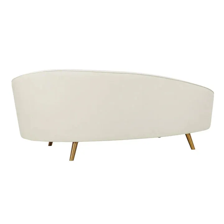 Cleopatra Cream Velvet Sofa