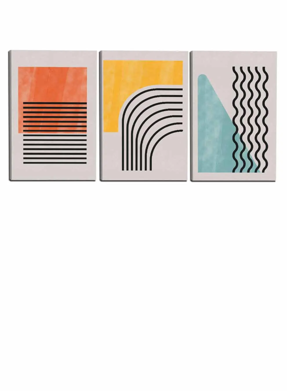 Colorful Abstract Paintings(set of 3)