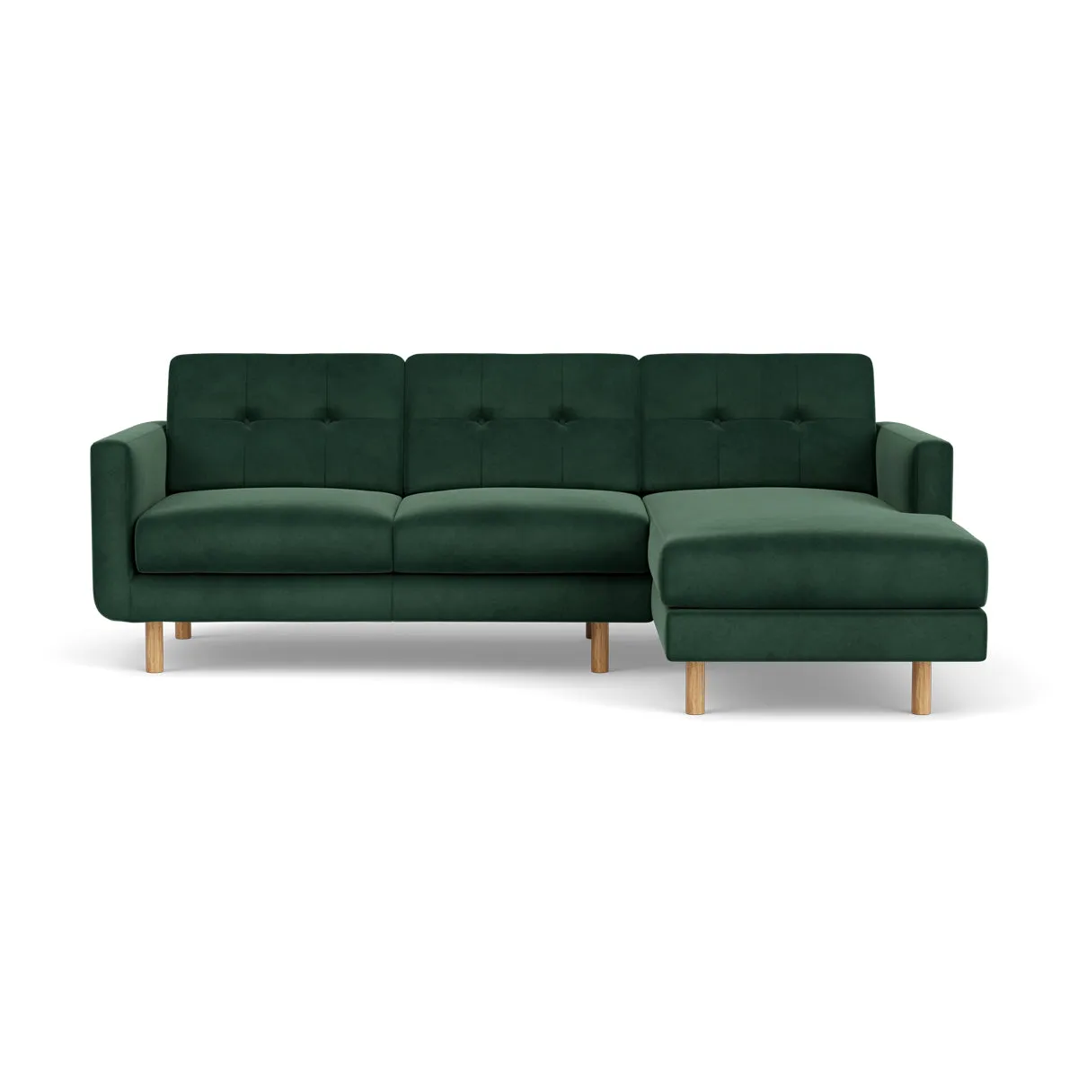 Conrad Velvet Right Chaise Sofa