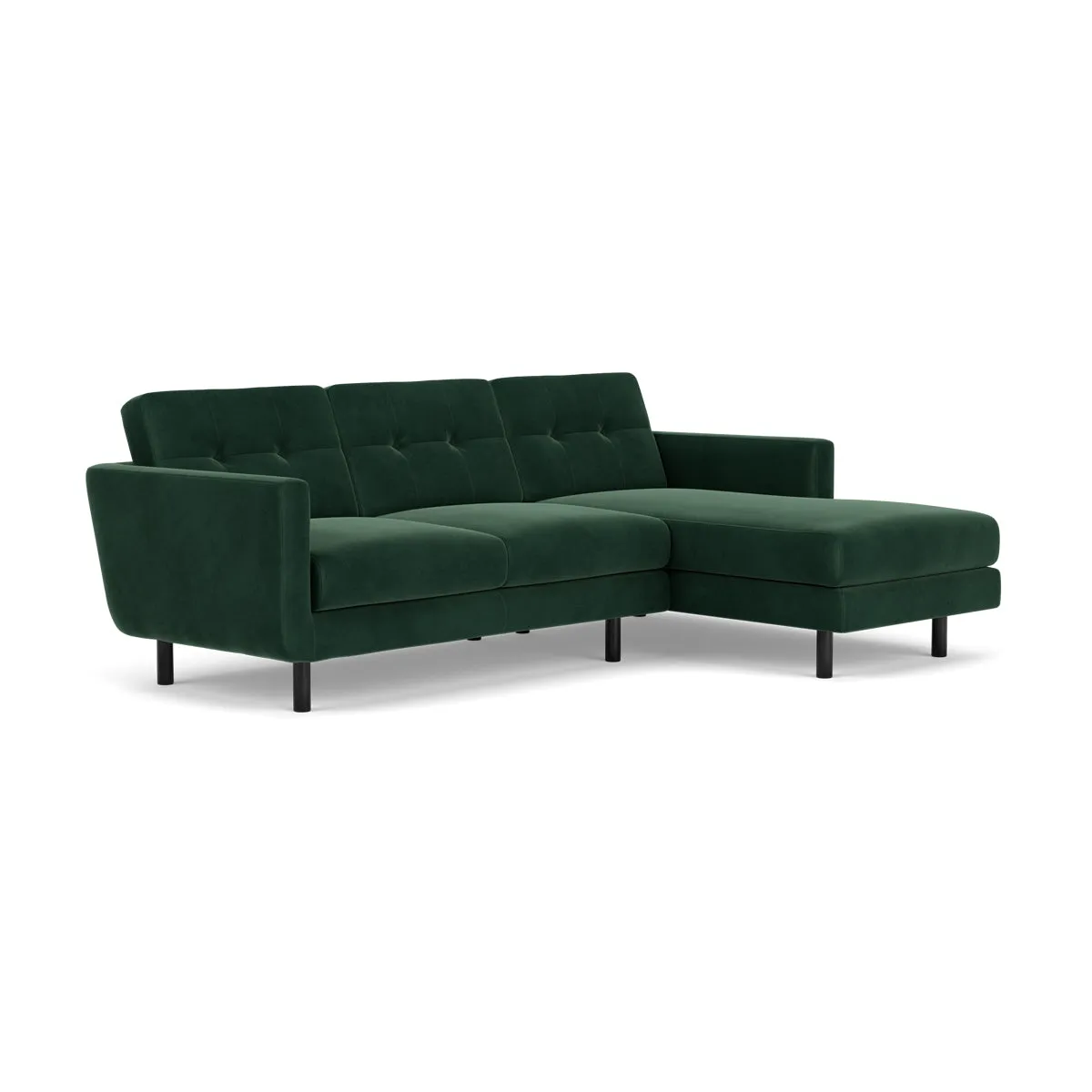 Conrad Velvet Right Chaise Sofa