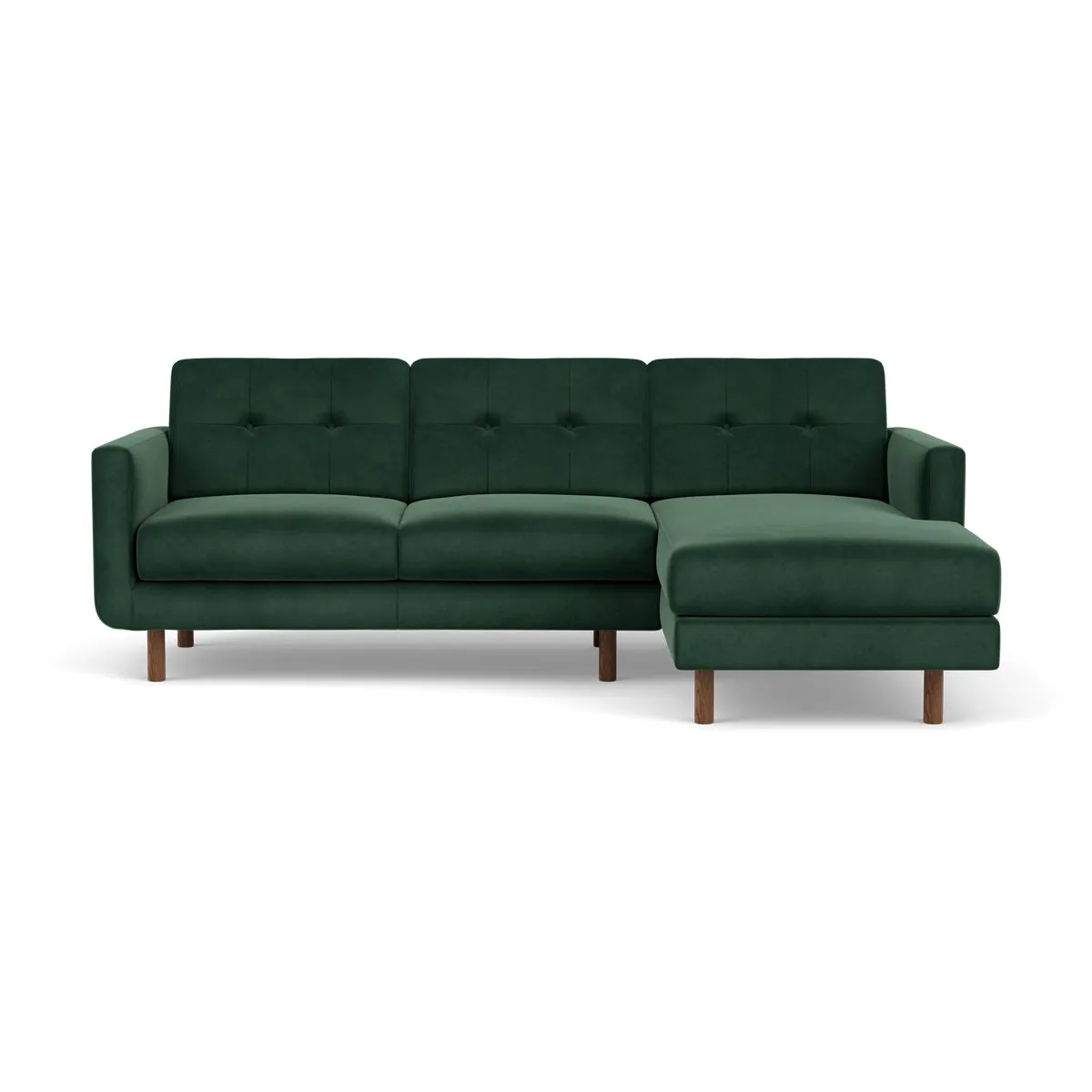 Conrad Velvet Right Chaise Sofa