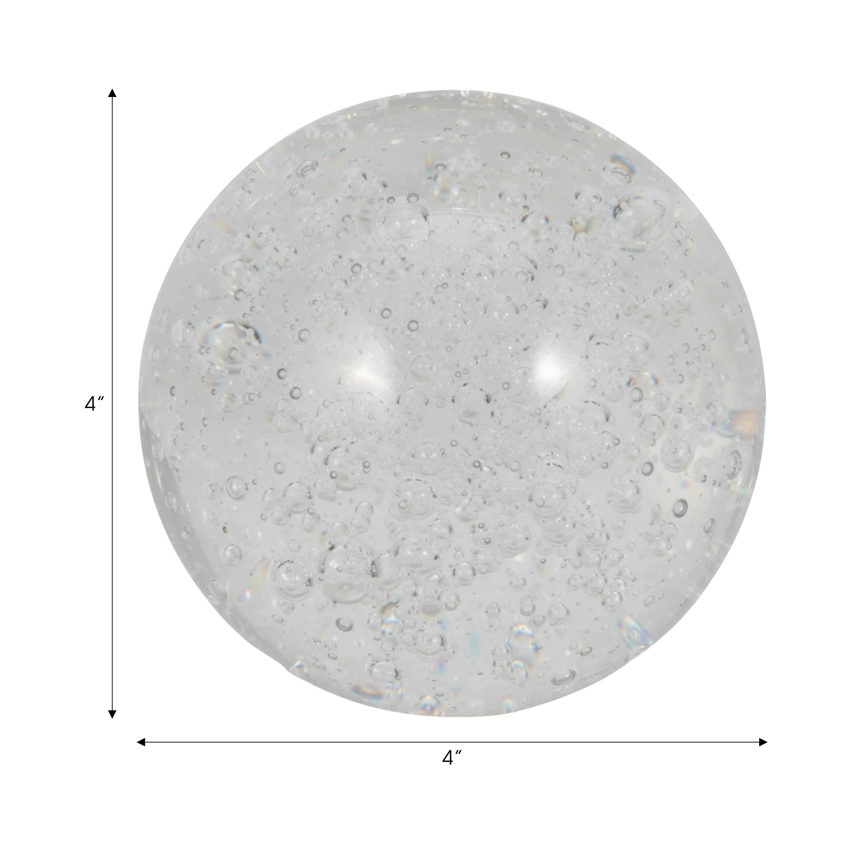 Crystal Ball 4", Clear