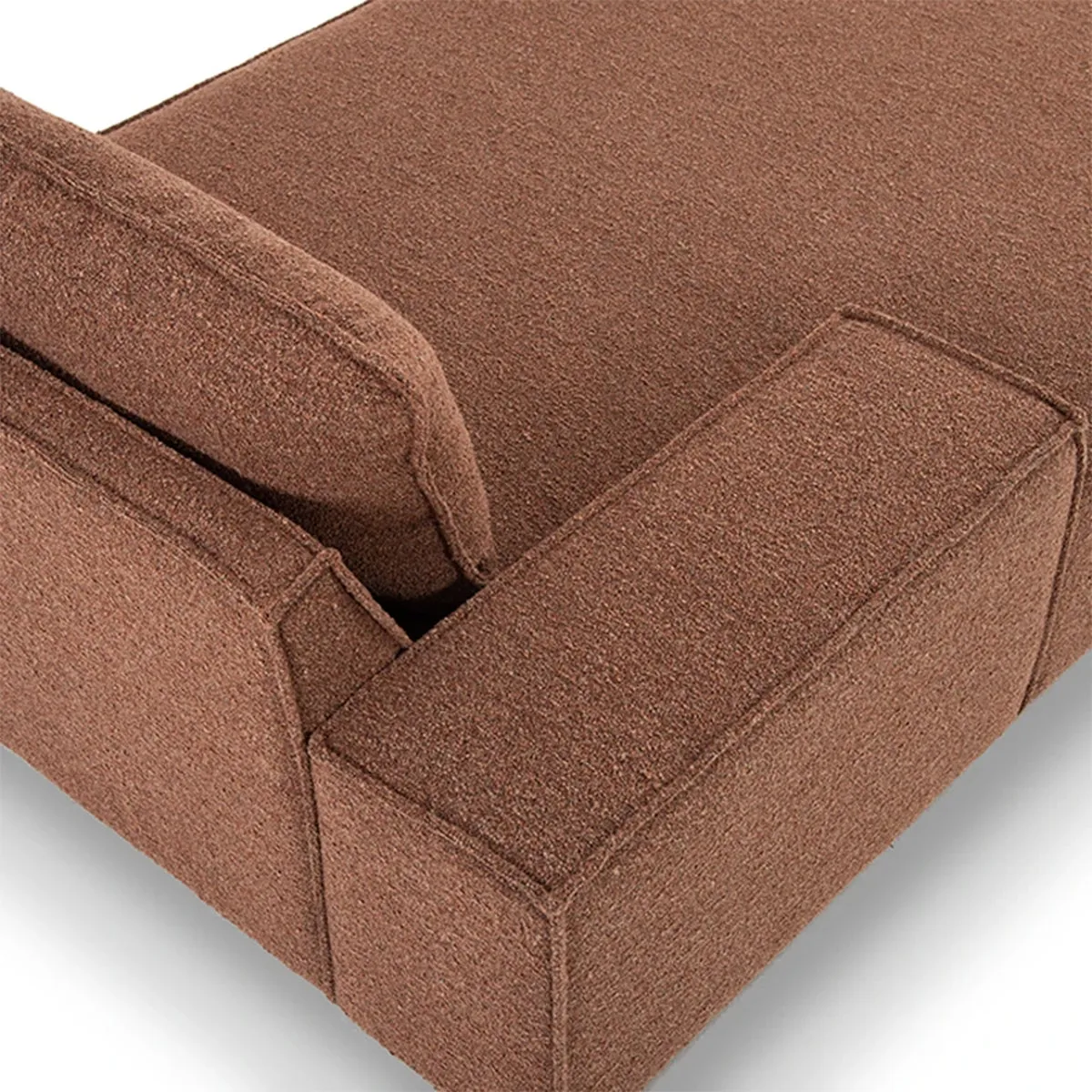 Daphne Boucle 1 Seater Left Chaise Modular Sofa