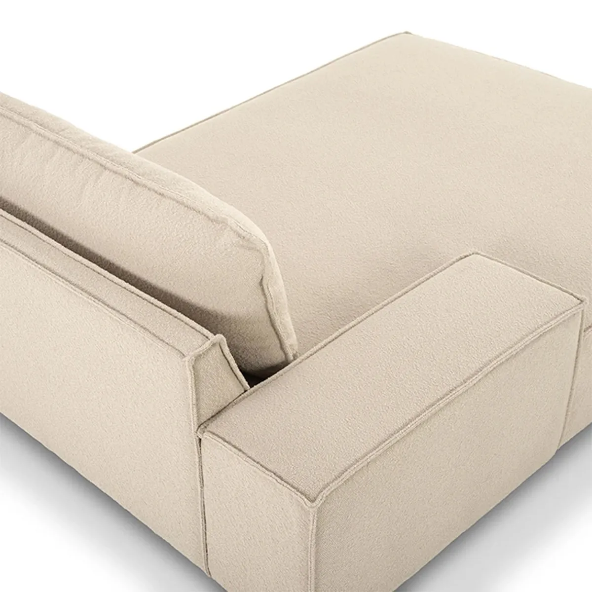 Daphne Boucle 1 Seater Left Chaise Modular Sofa