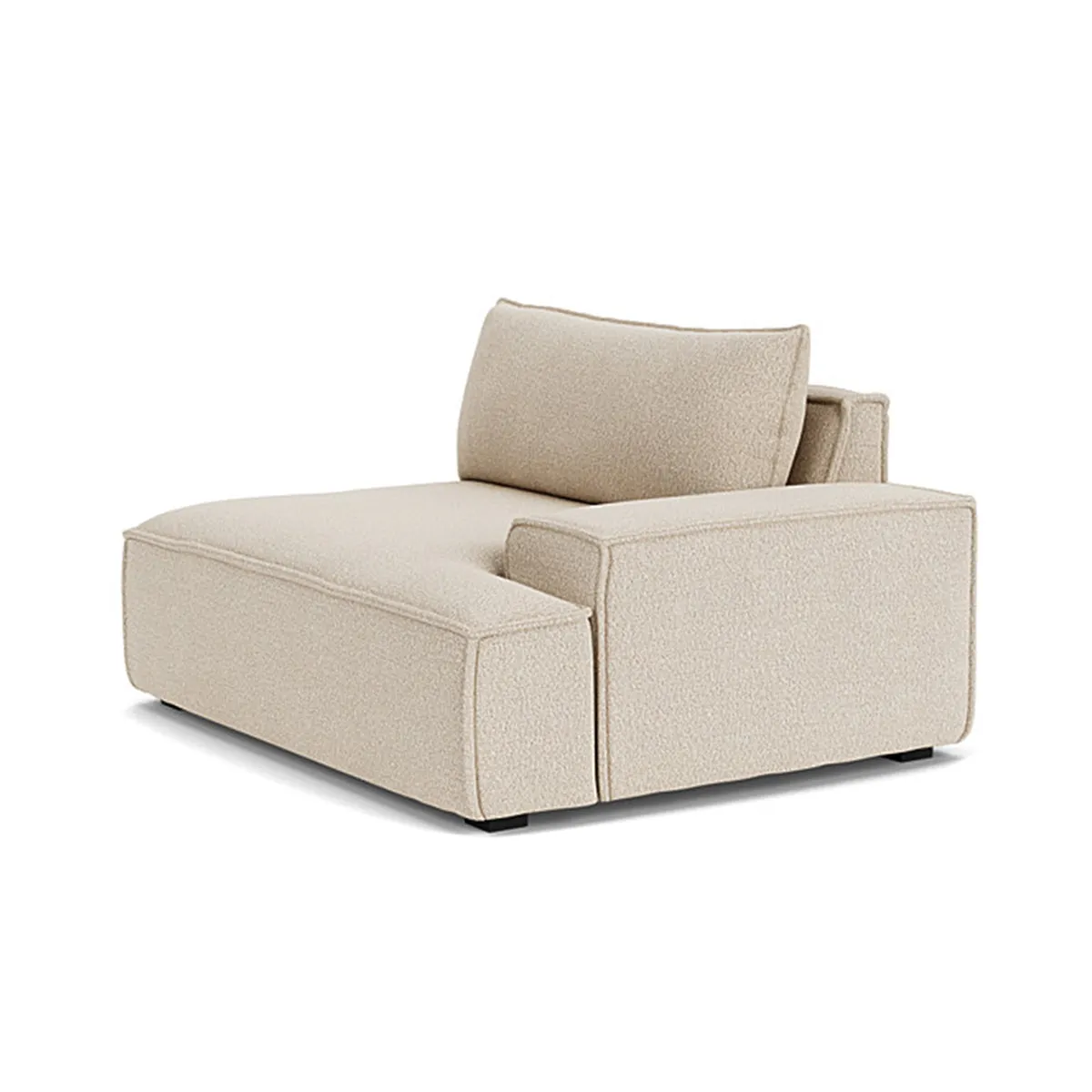 Daphne Boucle 1 Seater Right Arm Modular Sofa