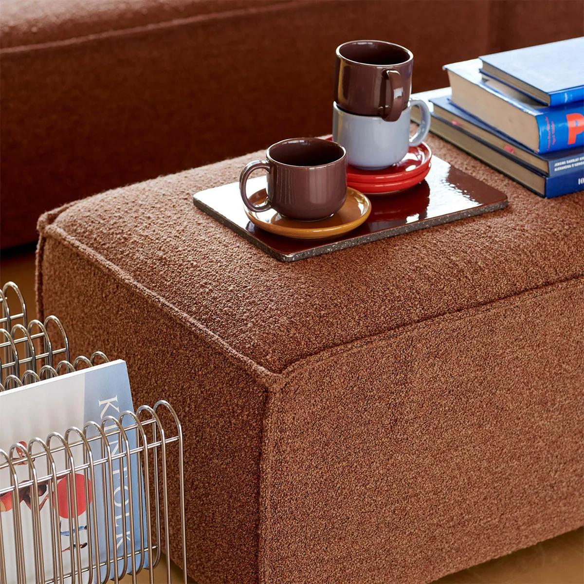 Daphne Boucle 1 Seater Right Arm Modular Sofa