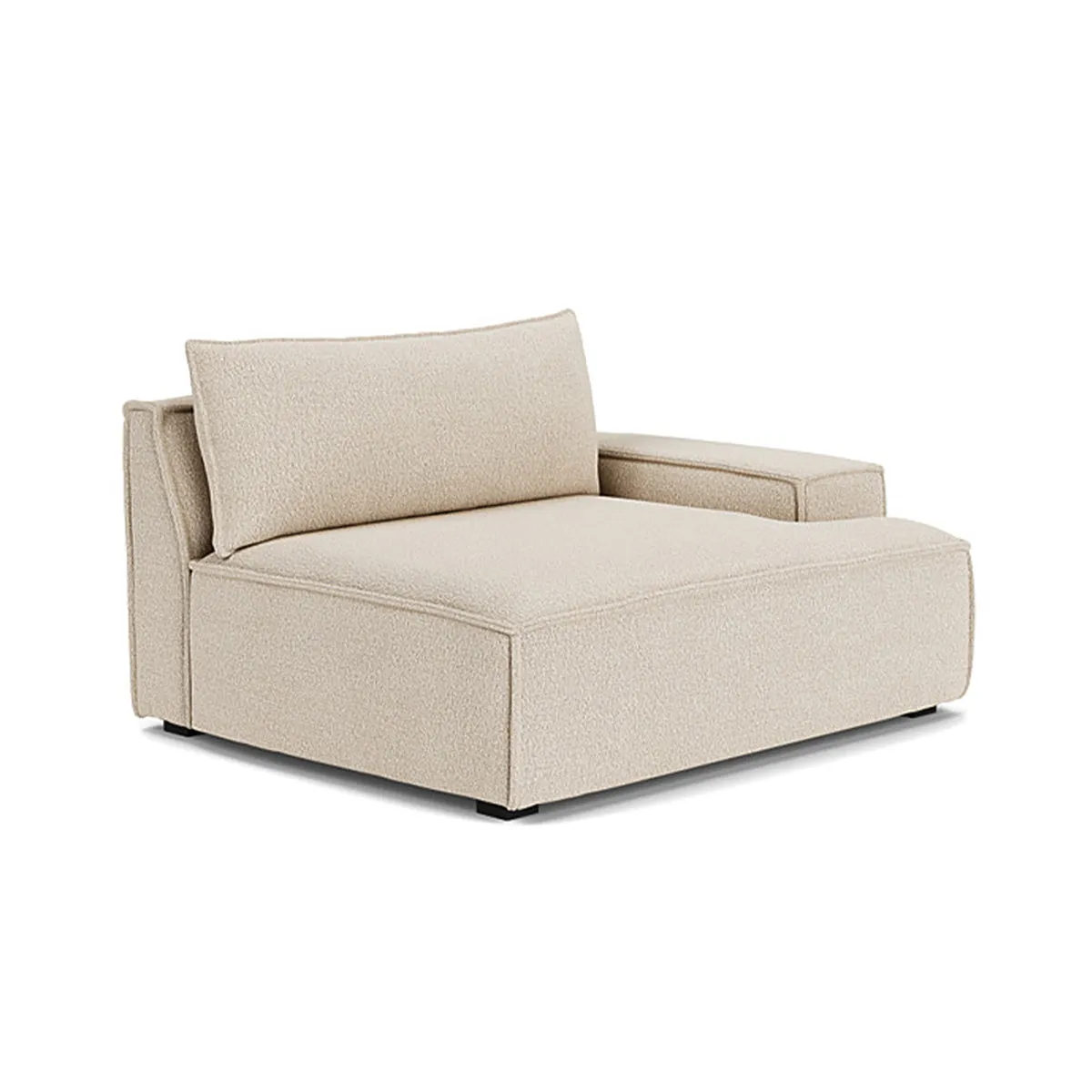 Daphne Boucle 1 Seater Right Arm Modular Sofa