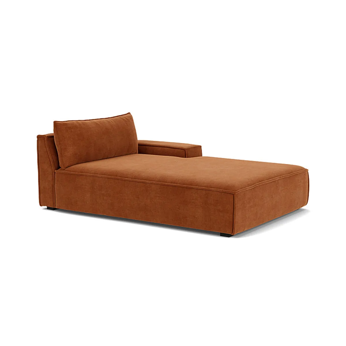 Daphne Fabric 1 Seater Right Chaise  Modular Sofa