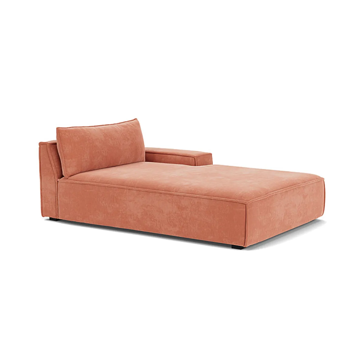 Daphne Fabric 1 Seater Right Chaise  Modular Sofa