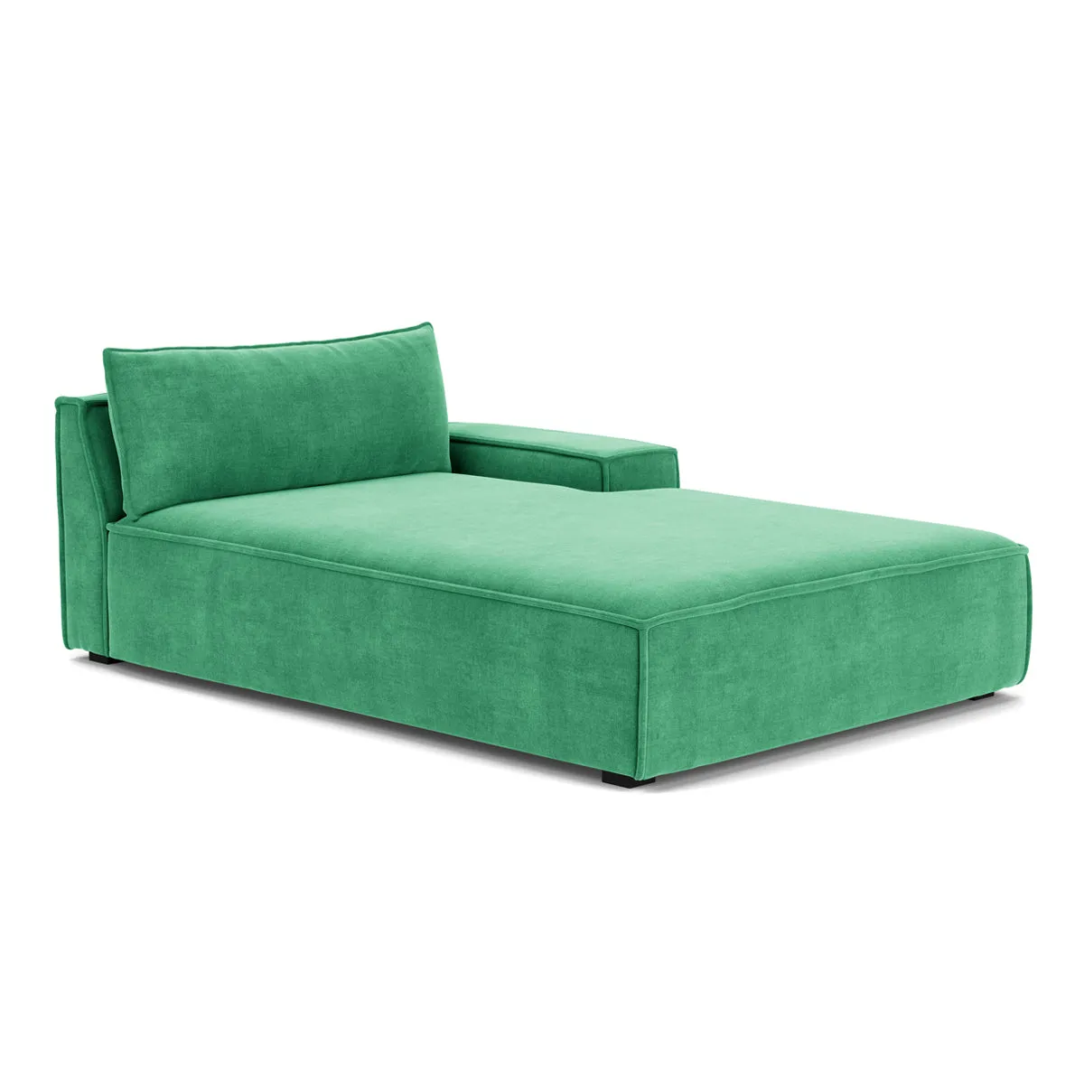 Daphne Fabric 1 Seater Right Chaise  Modular Sofa