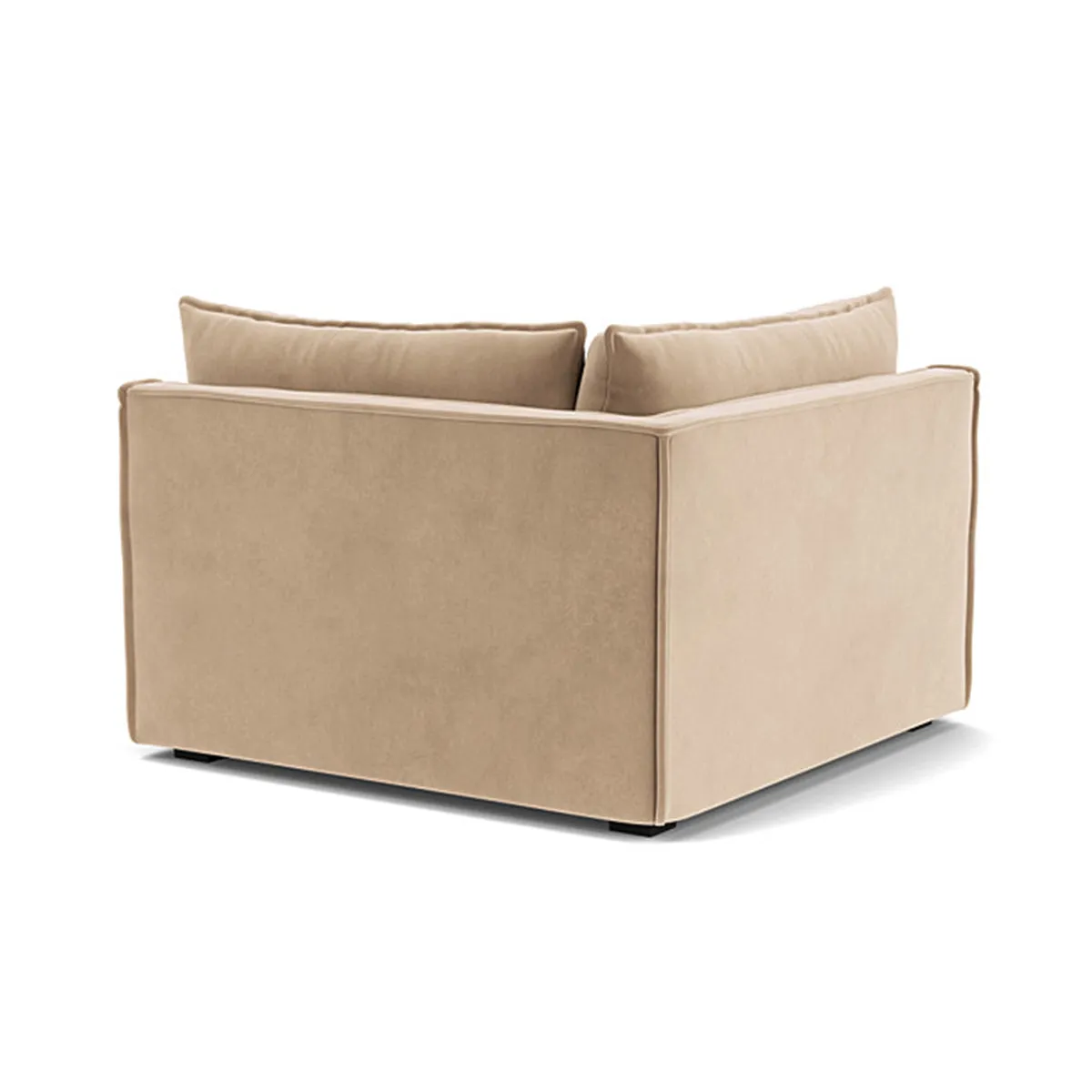 Daphne Velvet 1 Seater Right Corner Modular Sofa