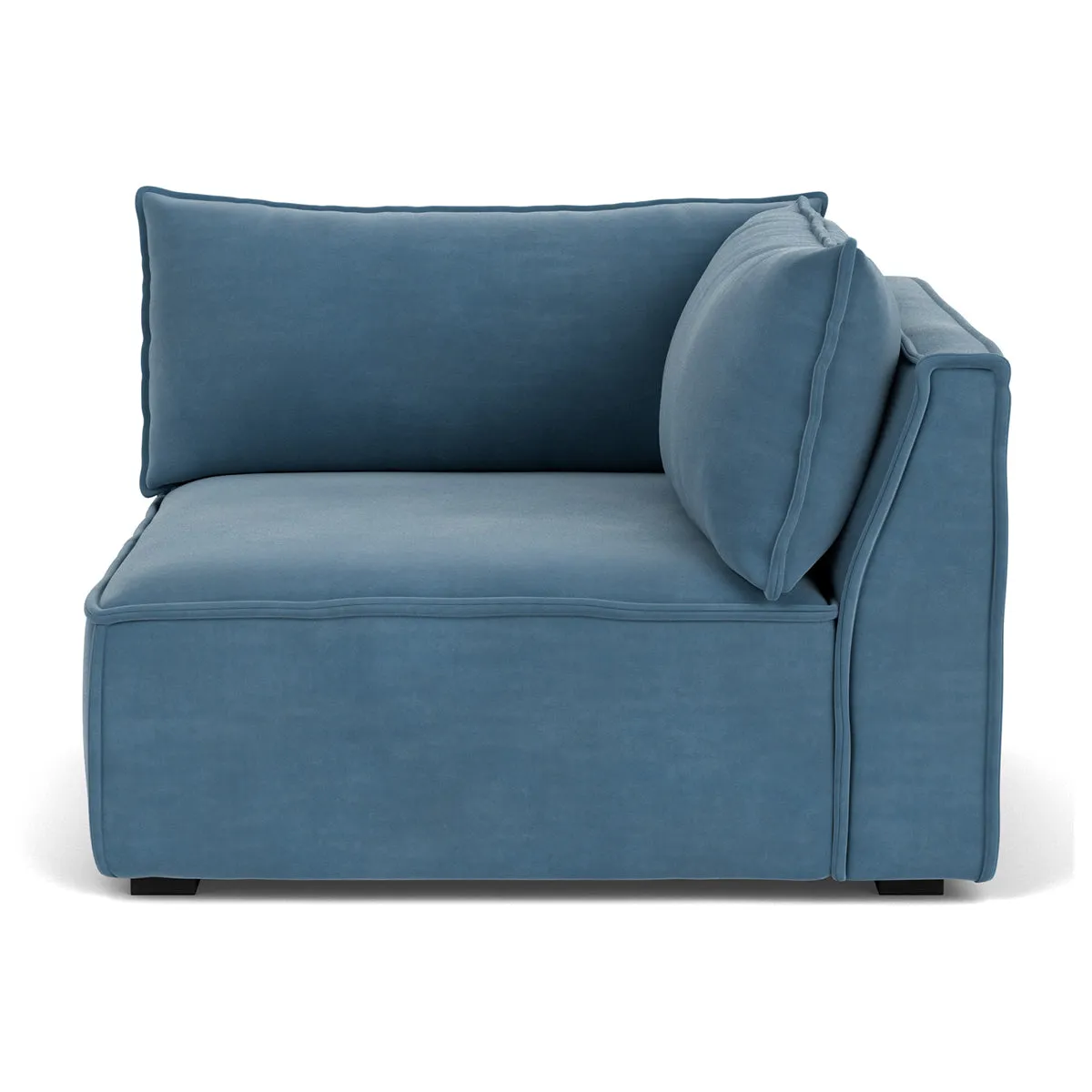 Daphne Velvet 1 Seater Right Corner Modular Sofa