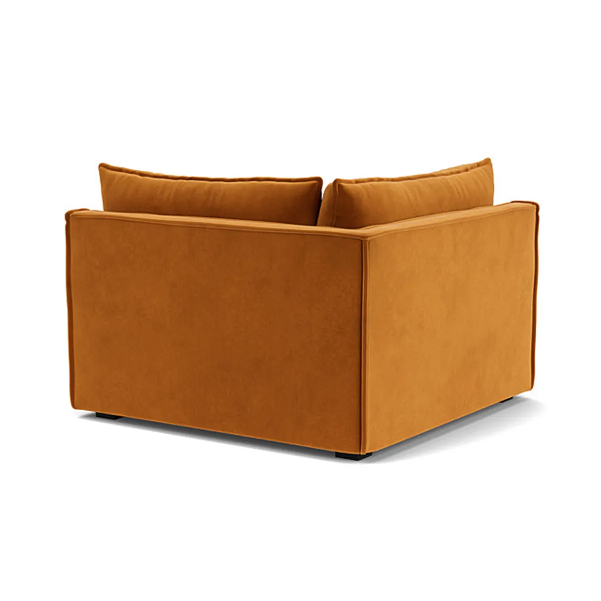 Daphne Velvet 1 Seater Right Corner Modular Sofa