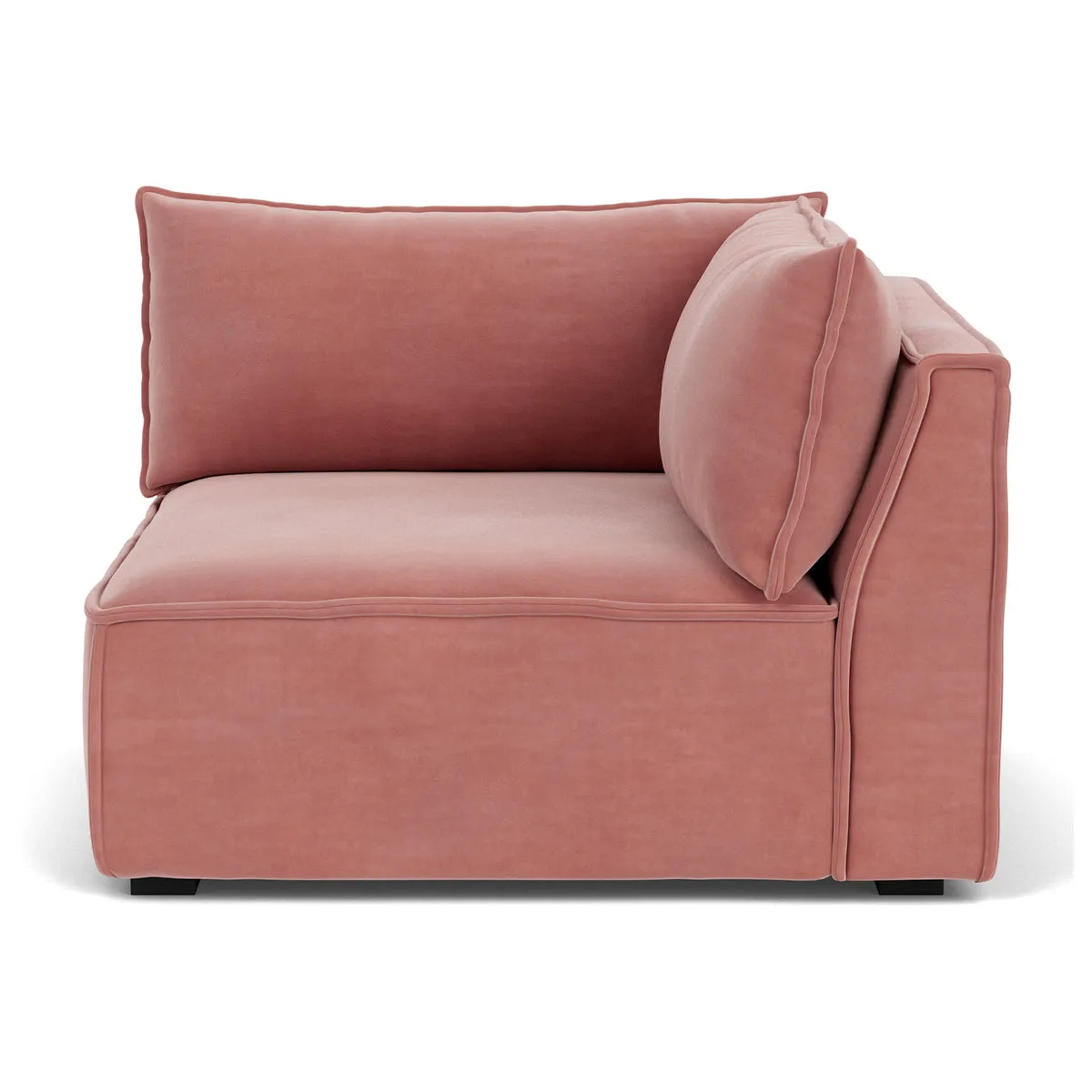 Daphne Velvet 1 Seater Right Corner Modular Sofa