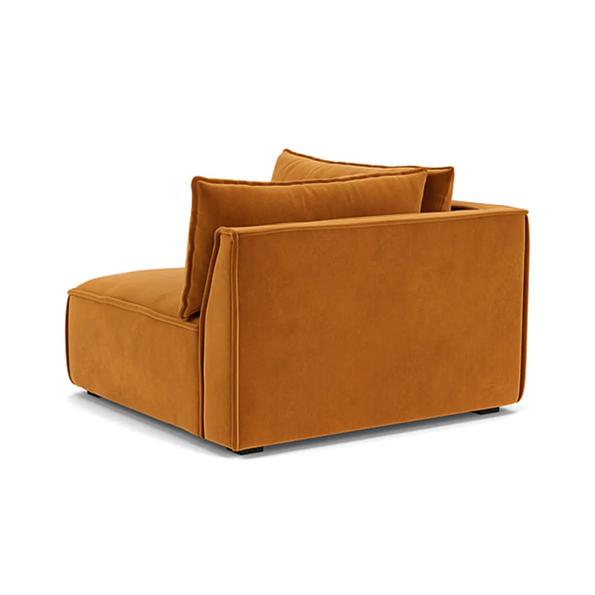 Daphne Velvet 1 Seater Right Corner Modular Sofa