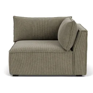Daphne Velvet 1 Seater Right Corner Modular Sofa