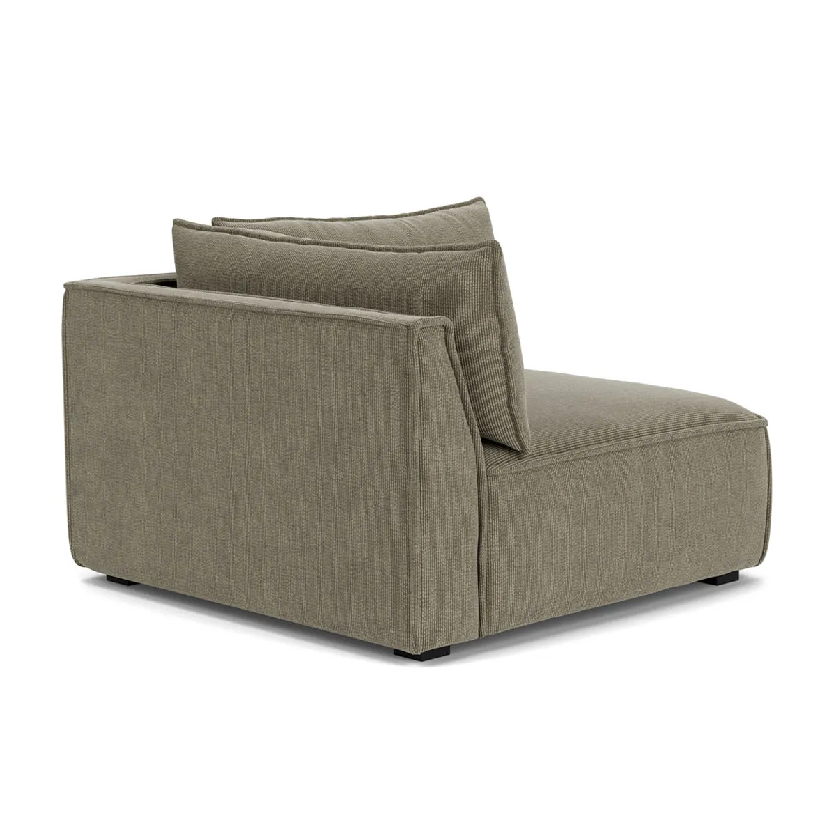 Daphne Velvet 1 Seater Right Corner Modular Sofa