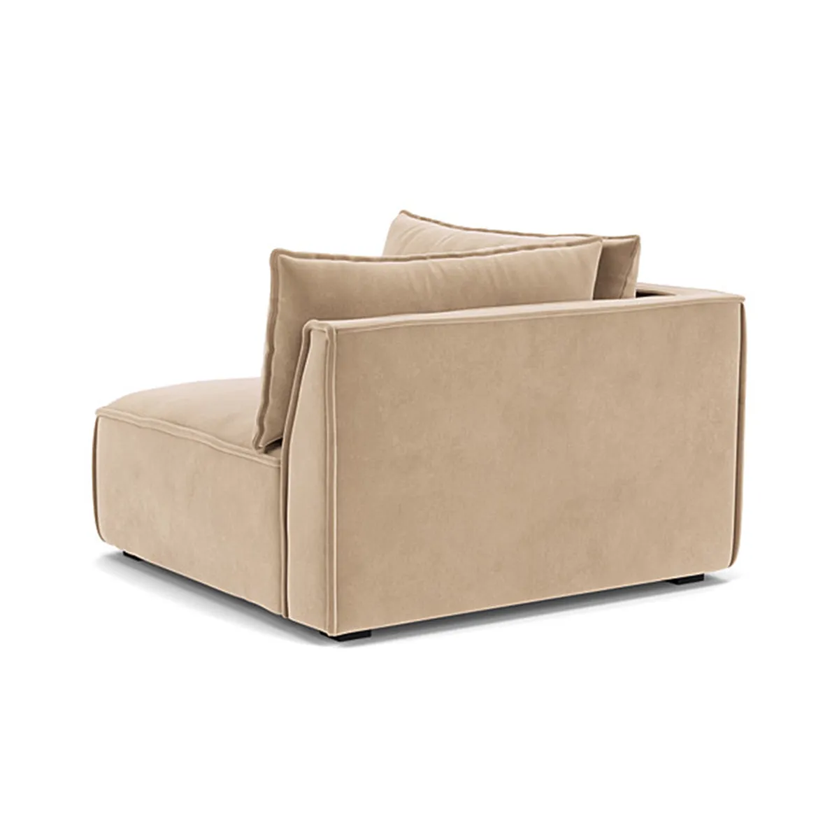 Daphne Velvet 1 Seater Right Corner Modular Sofa