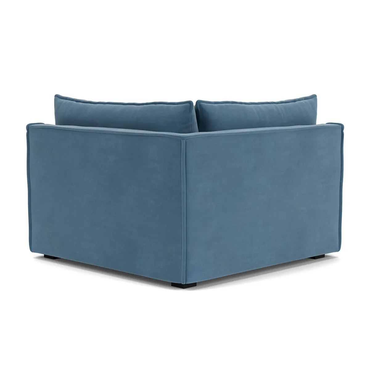 Daphne Velvet 1 Seater Right Corner Modular Sofa