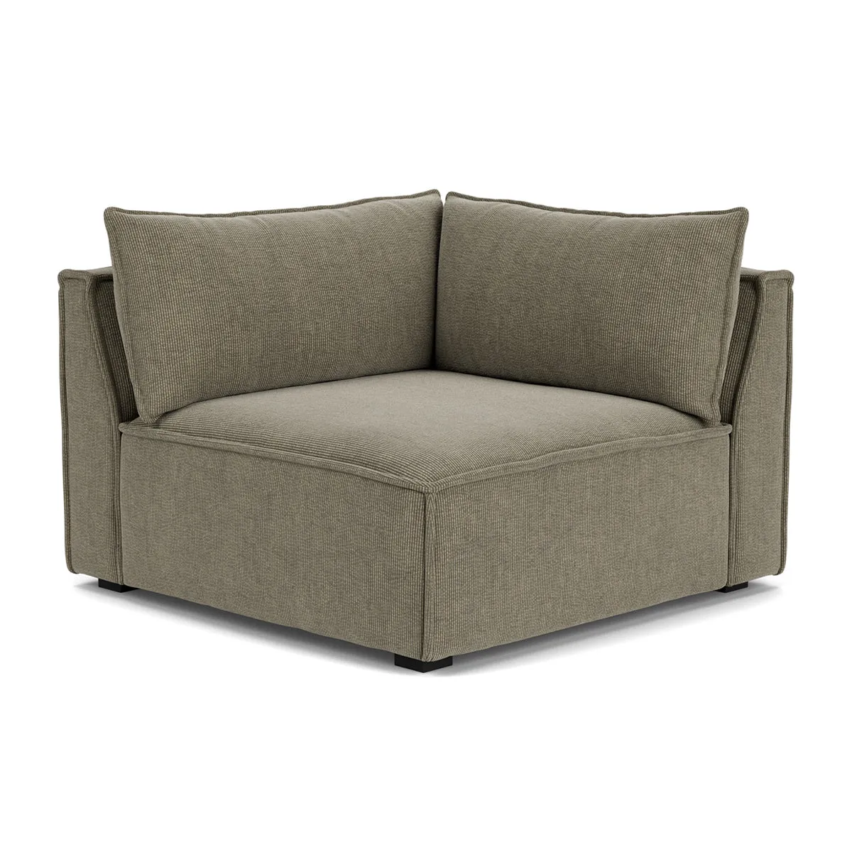 Daphne Velvet 1 Seater Right Corner Modular Sofa