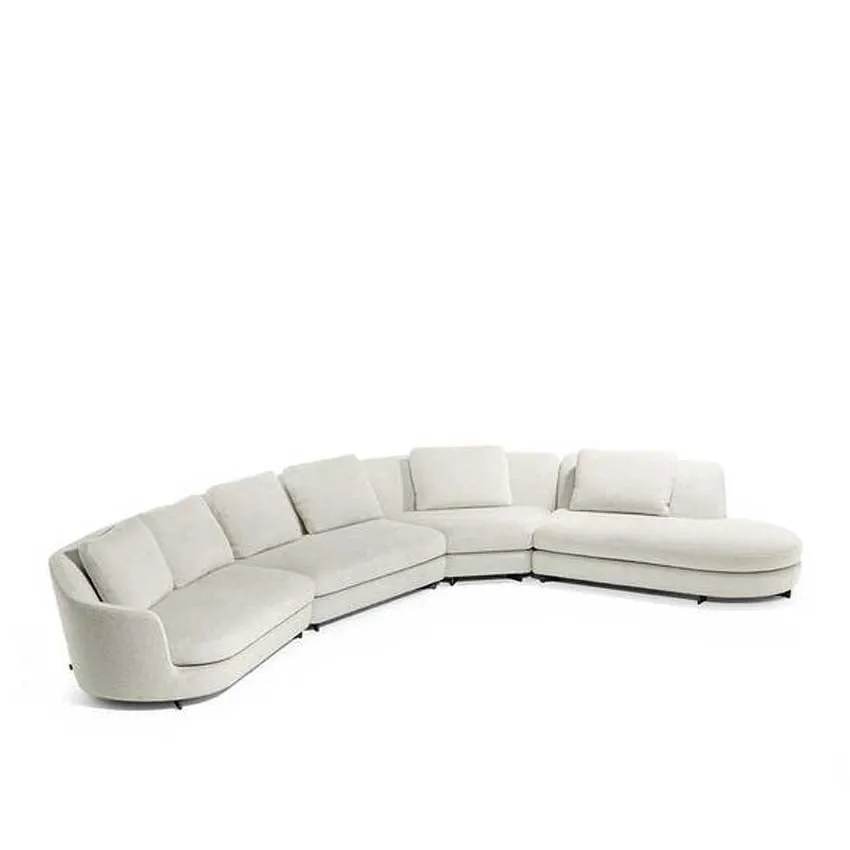Duo Curved Sectional Armless 2 Seater Sofa