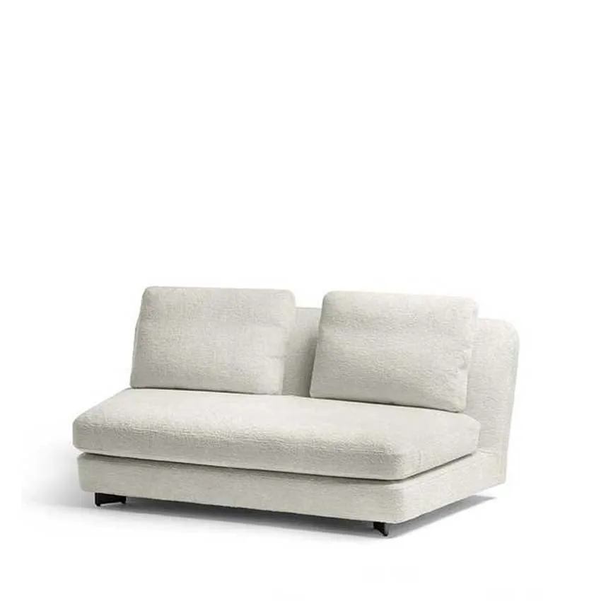 Duo Curved Sectional Armless 2 Seater Sofa