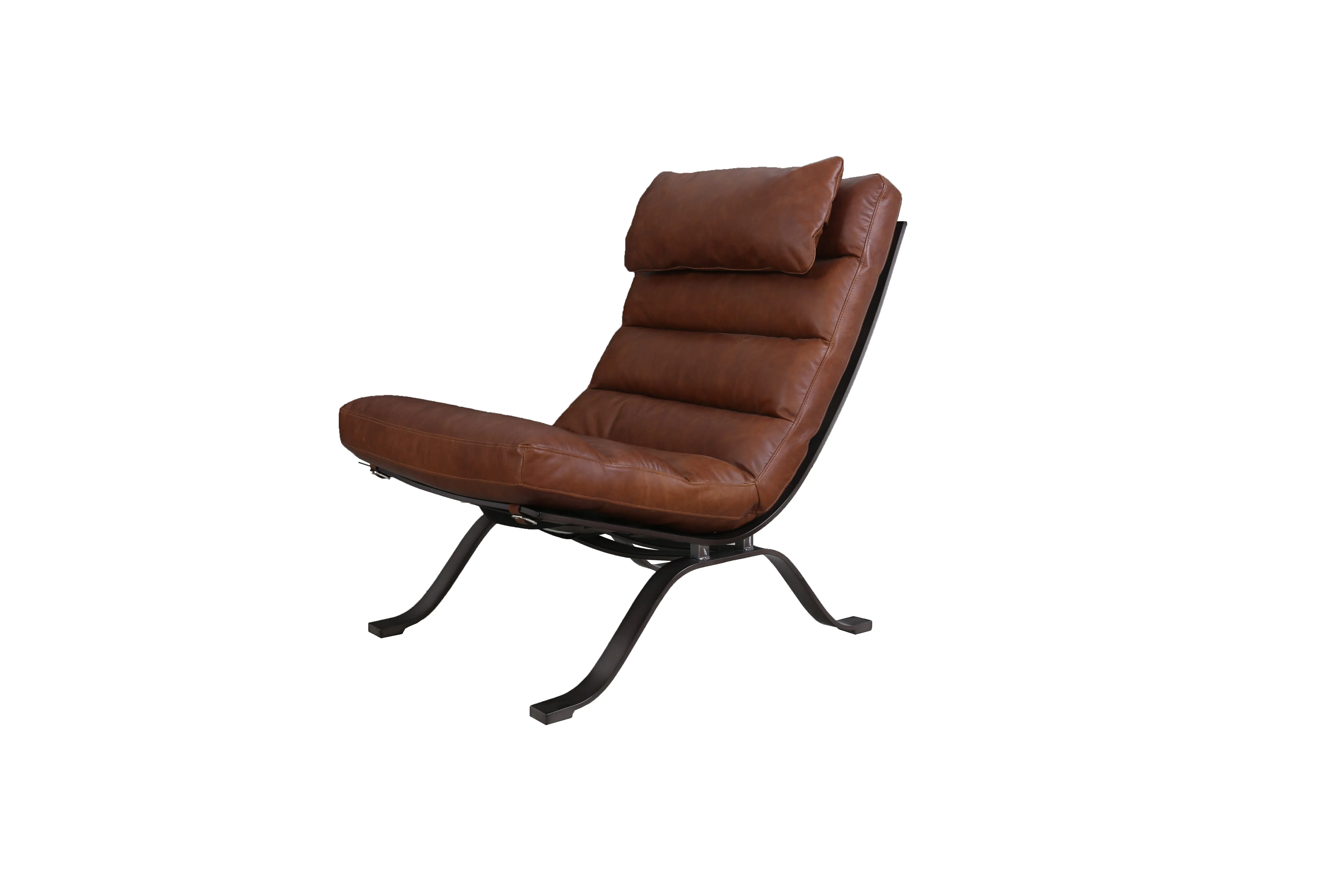 Eclipse Brown Leather Accent Chair