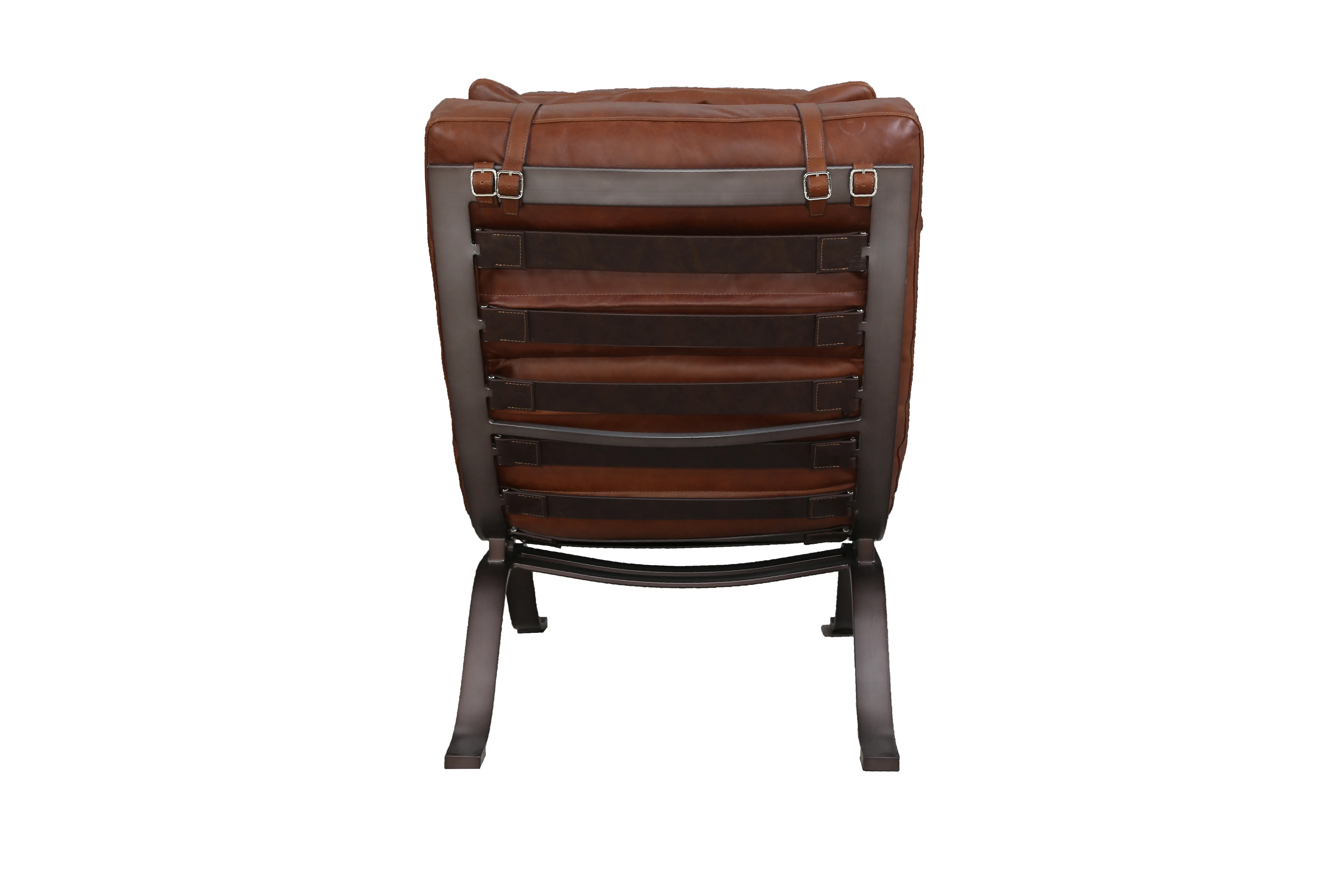 Eclipse Brown Leather Accent Chair
